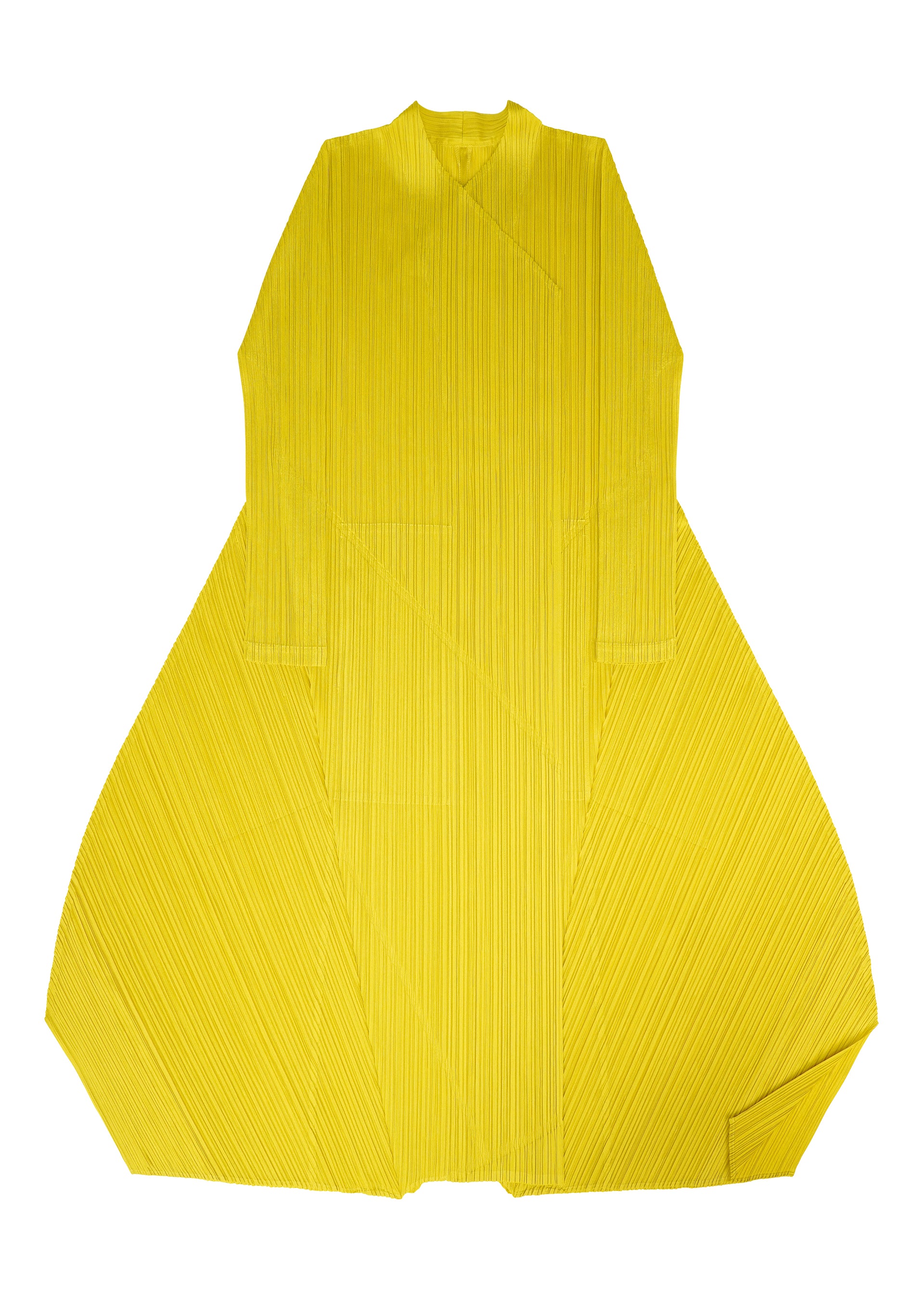Issey Miyake Monthly October kabát béžový vel. 3 dlouhý