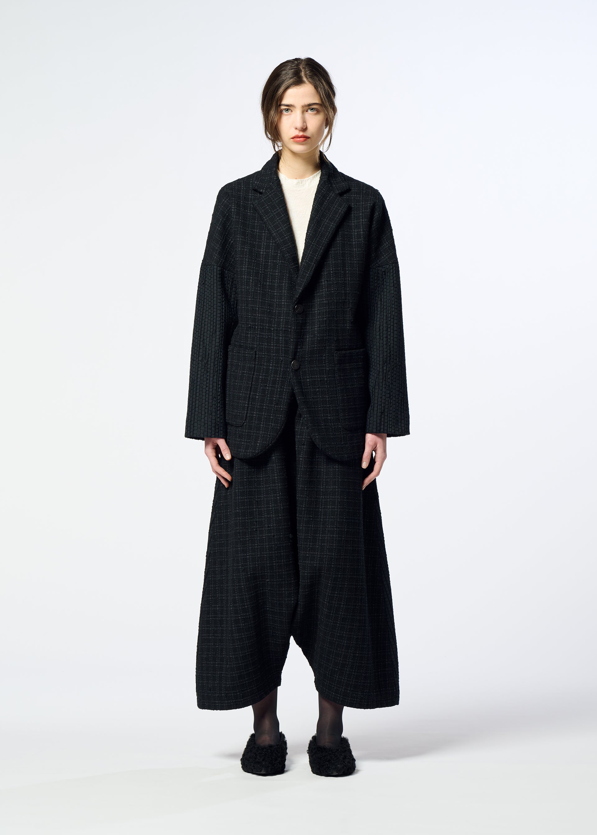 Issey Miyake Sakiori kalhoty saruel slonové