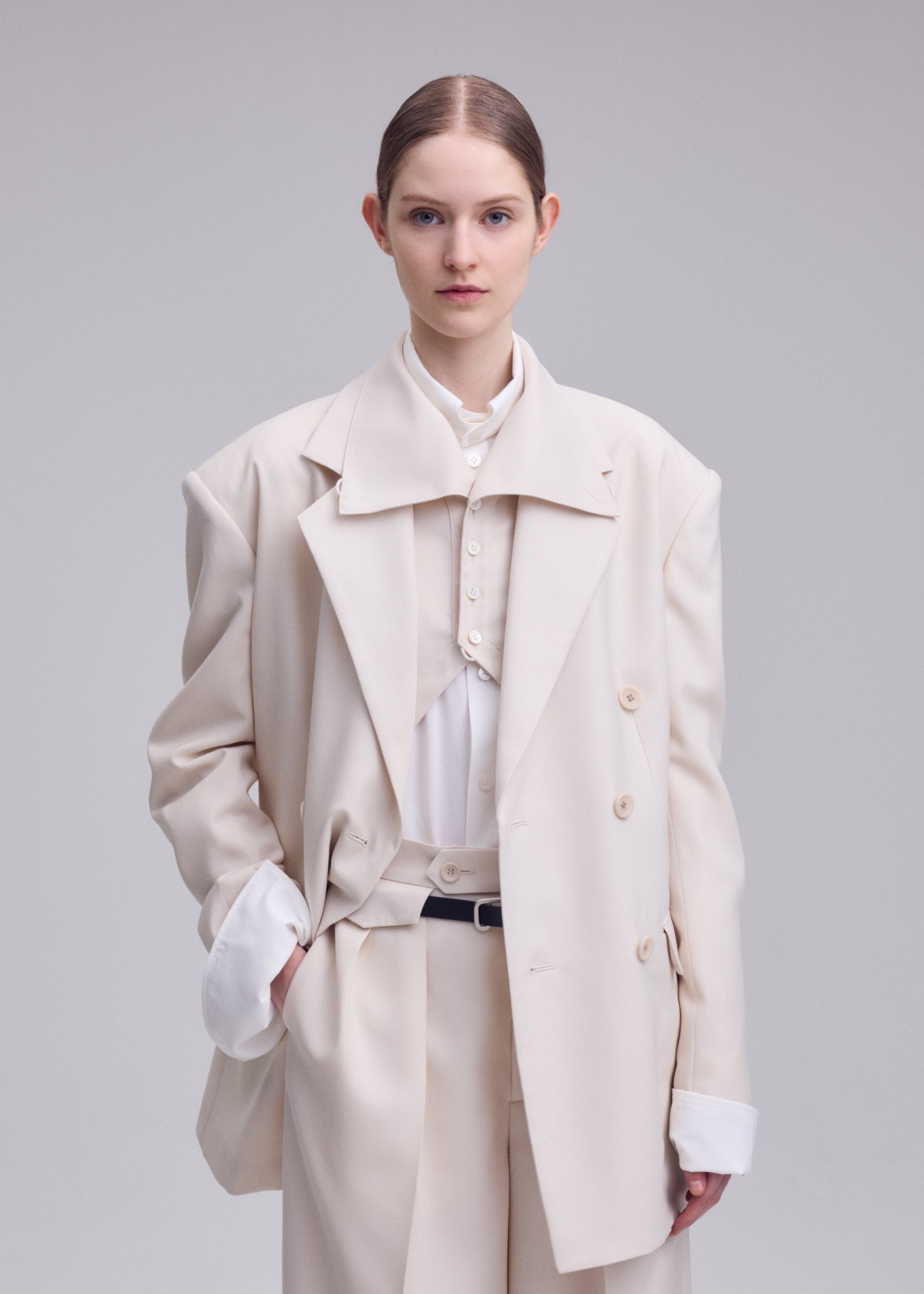 Issey Miyake Untitled vlněné sako černé vel. 2