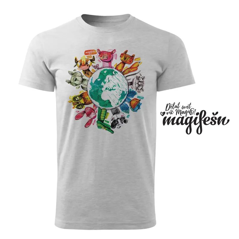 Magifešn XY Veggie planet tričko unisex biobavlna
