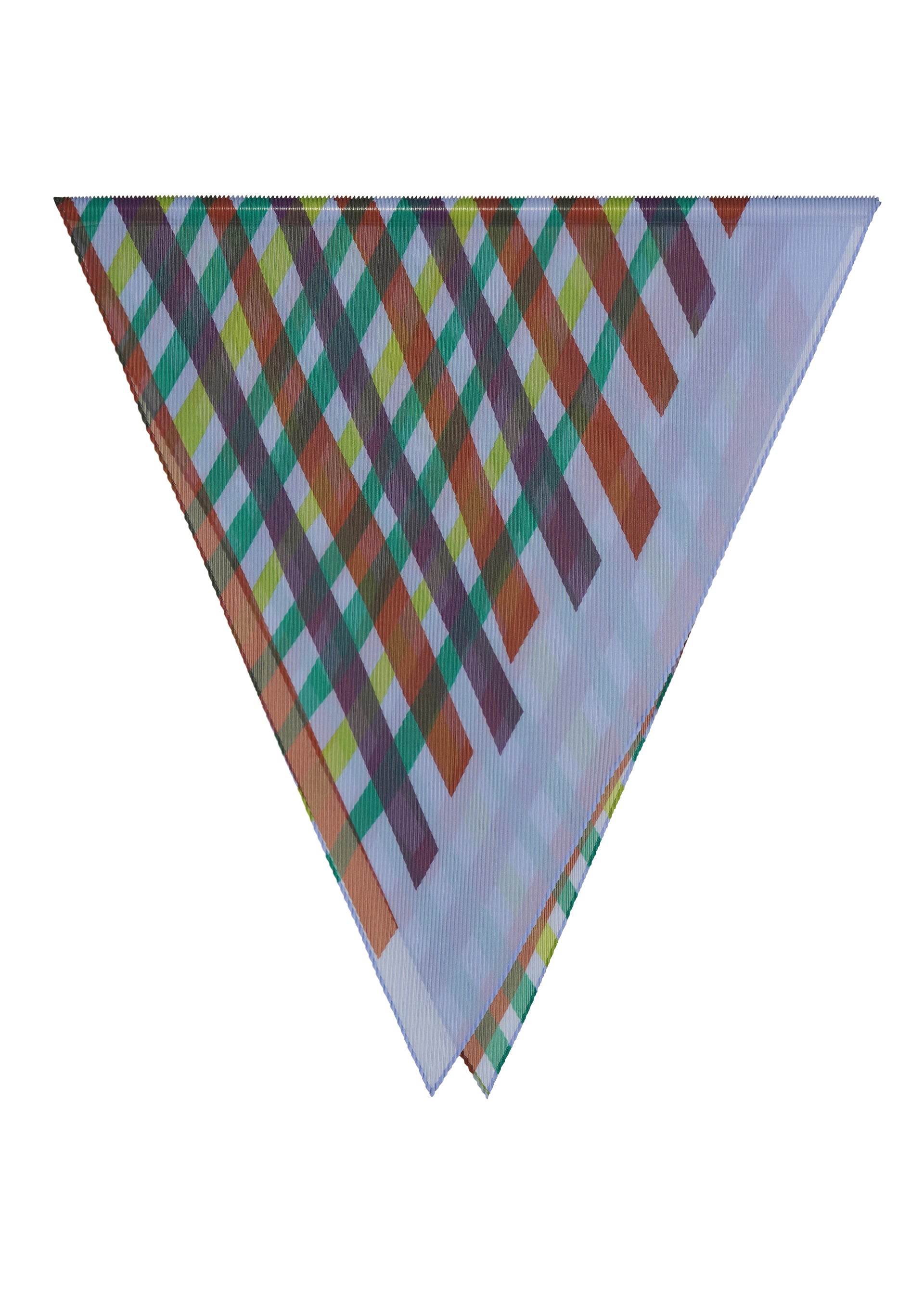 Issey Miyake Tape Check Pleats štola pink