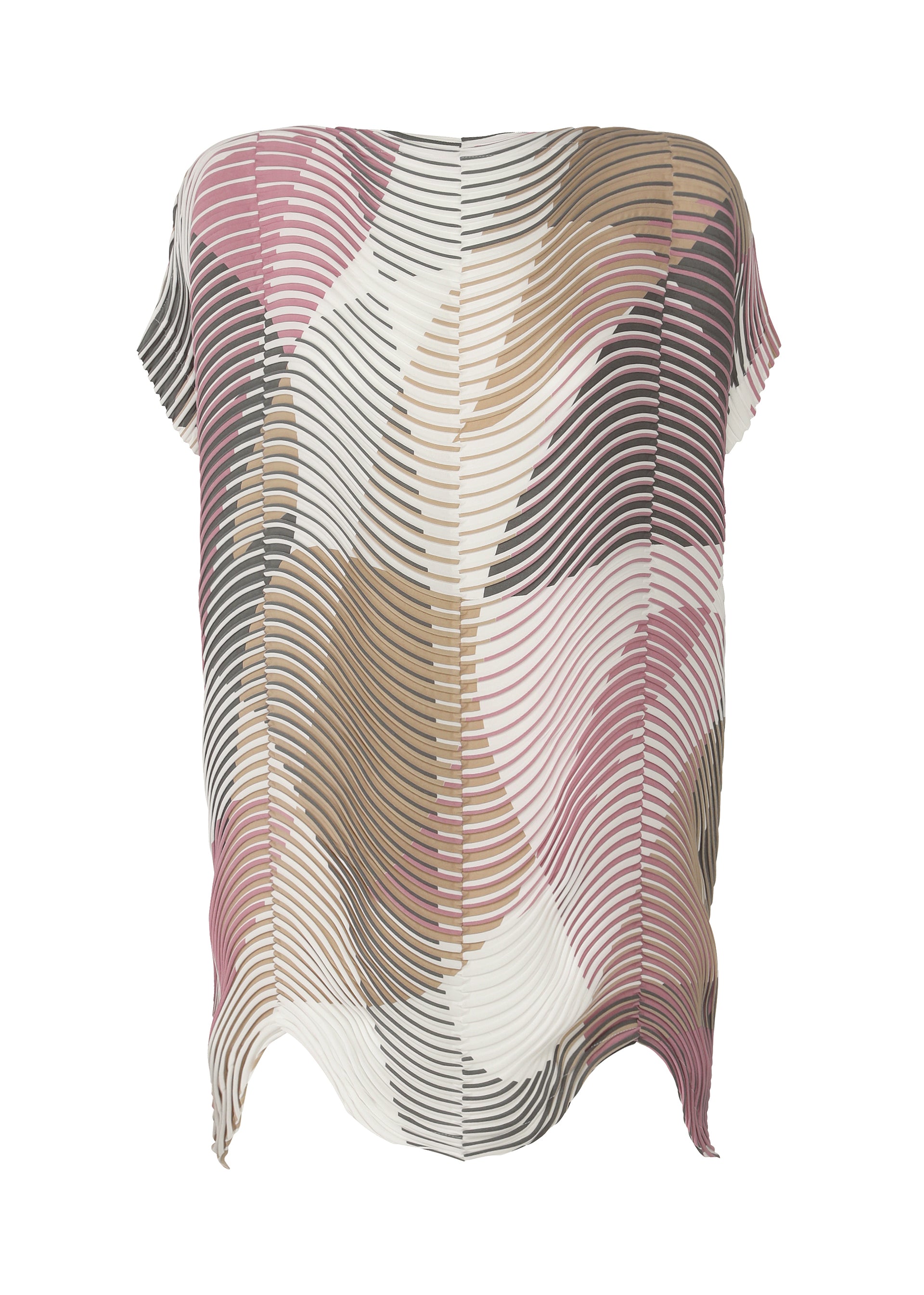 Issey Miyake Type-P 005 top růžový plisovaný