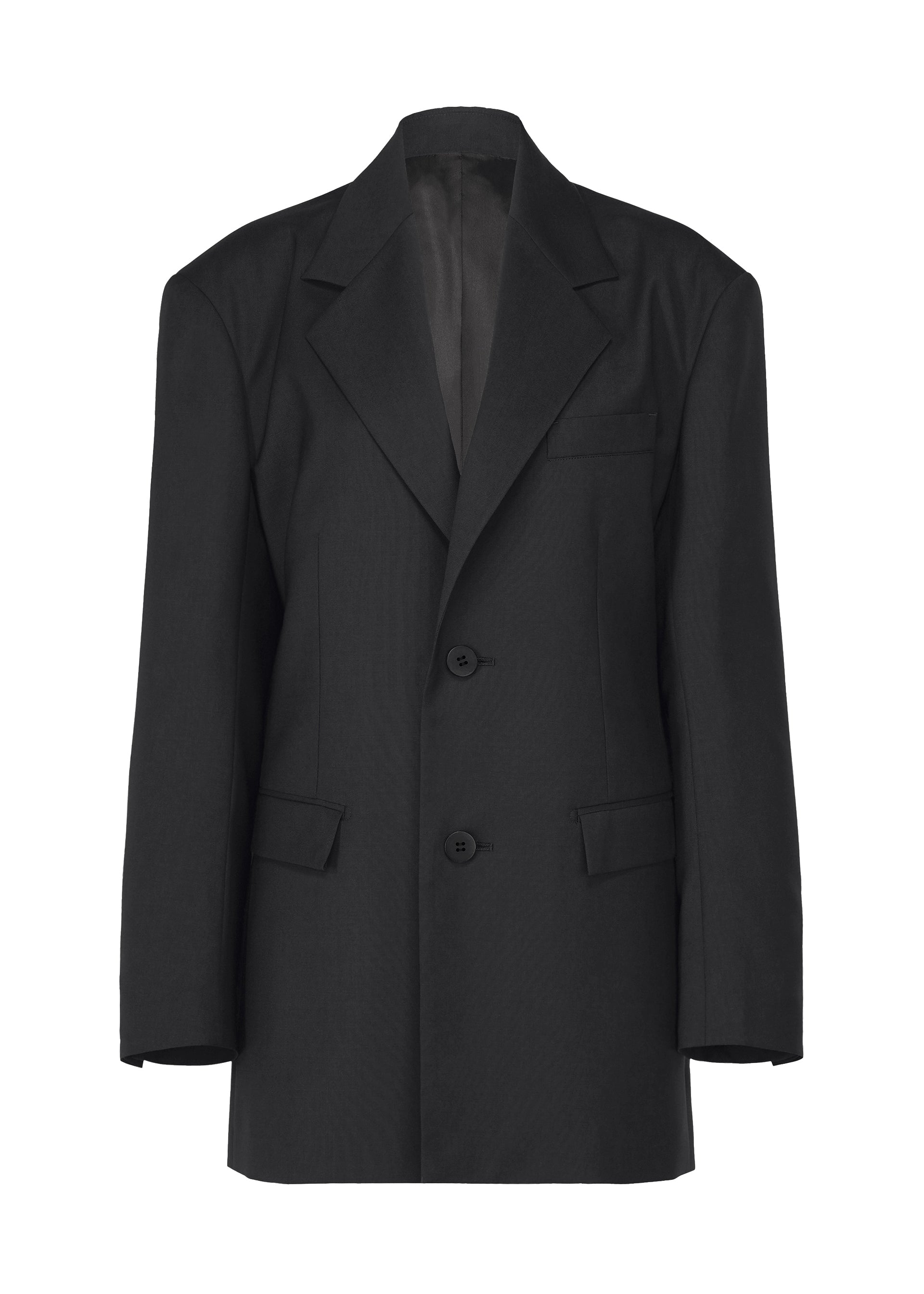 Issey Miyake Honest Ensemble sako černé vlněné