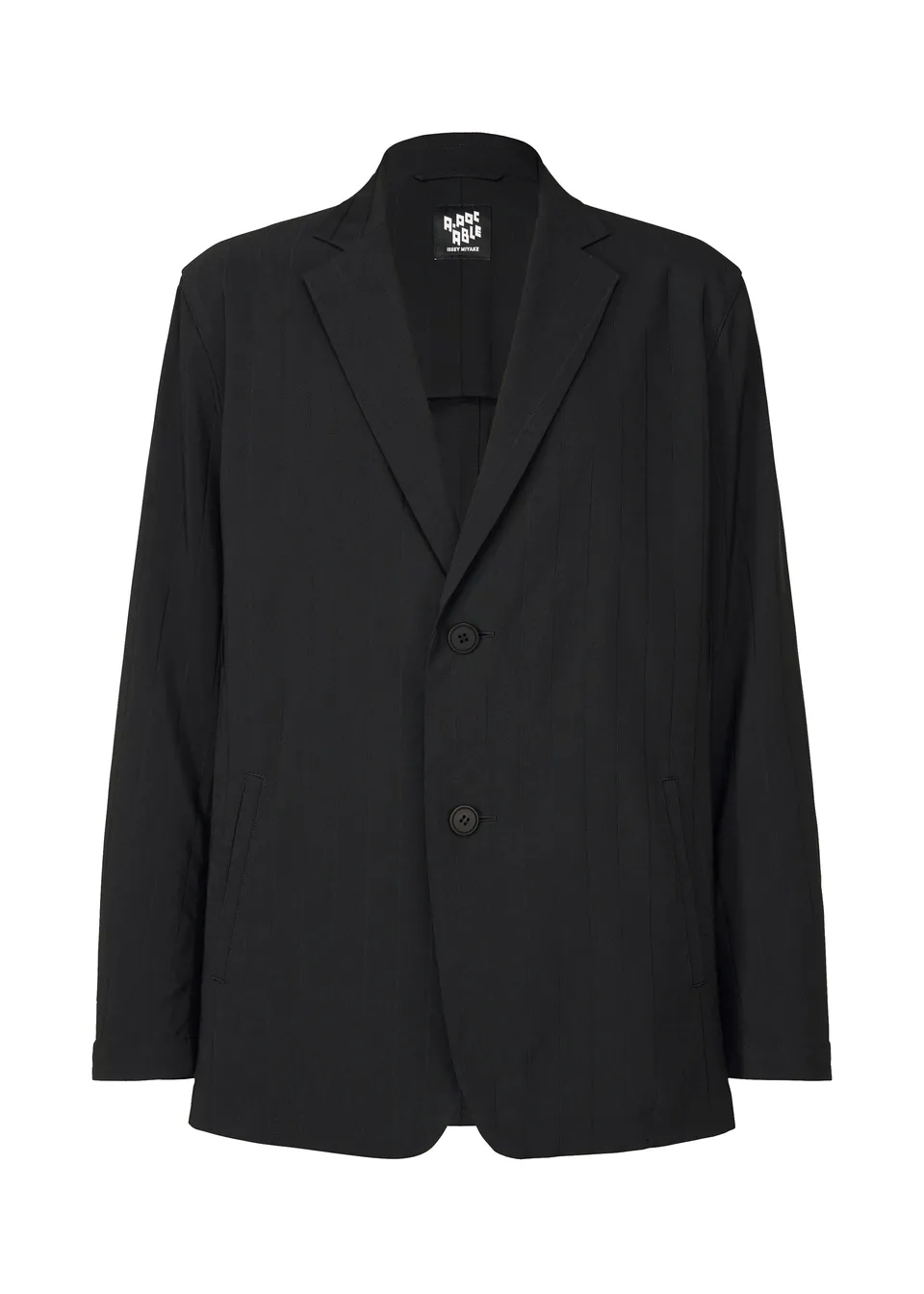 Issey Miyake Type-I 007 pánská bunda black pruhovaná