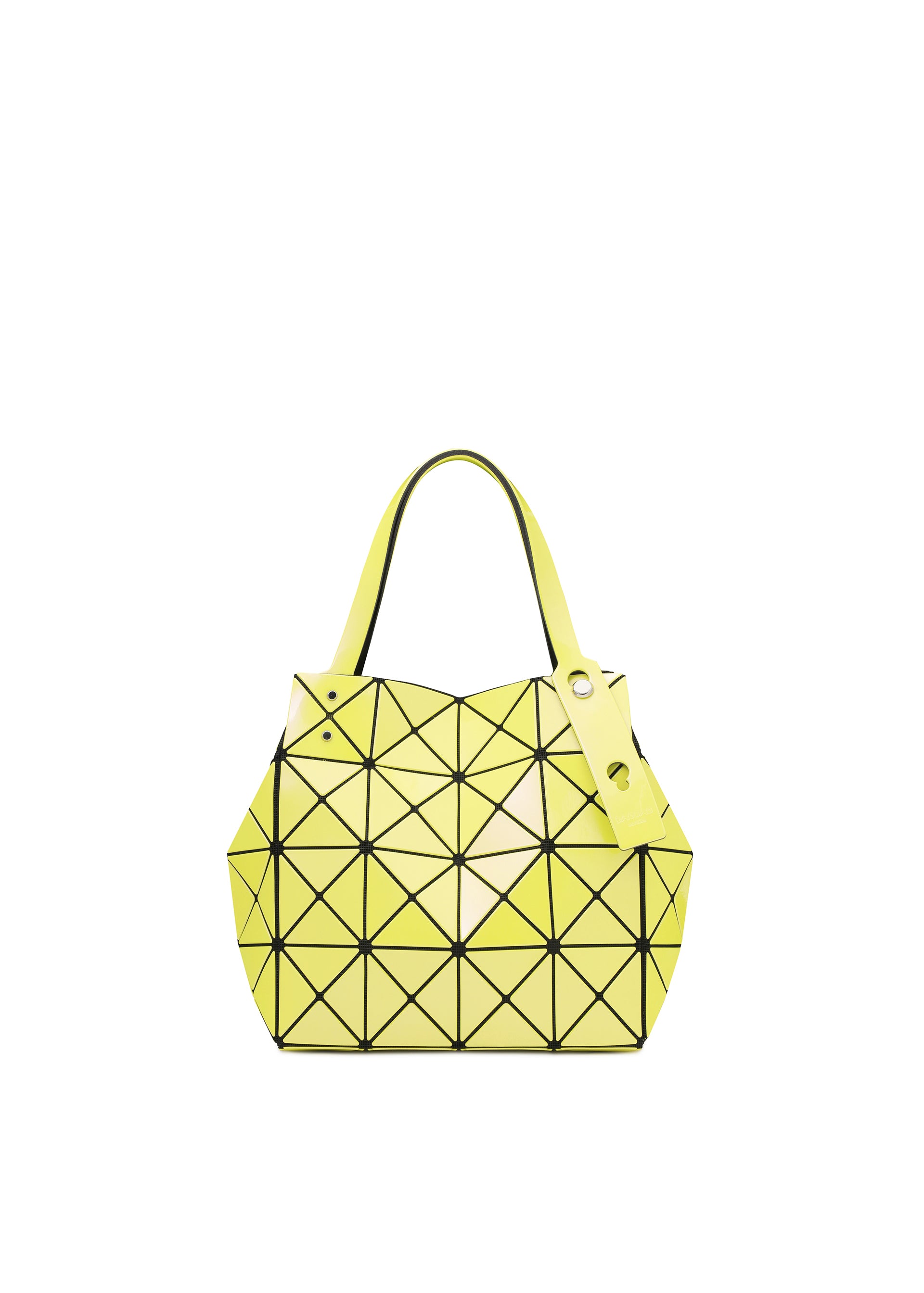 Issey Miyake Carat kabelka šedá metalická skládaná