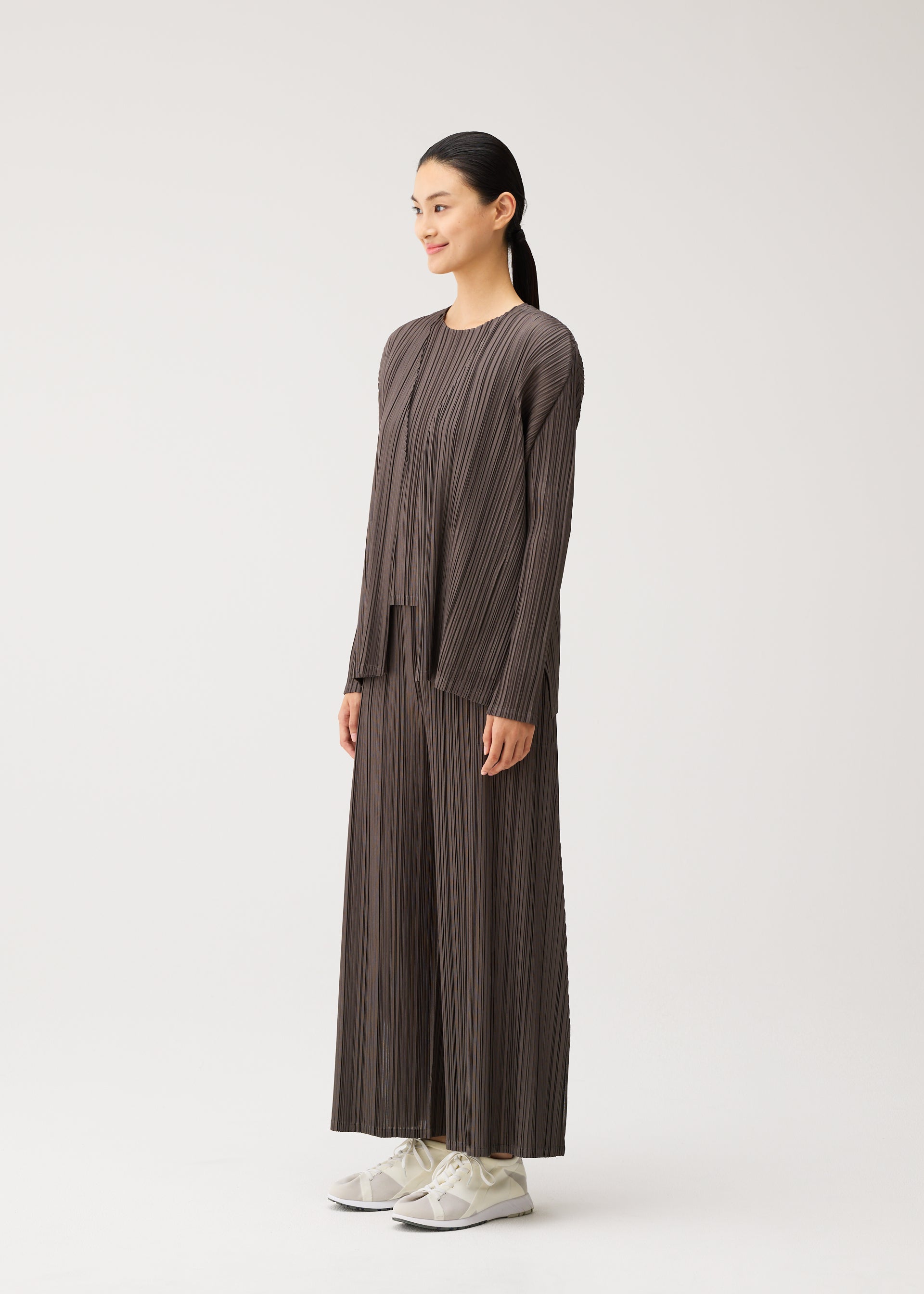 Pleats Please Mellow Pleats kardigan černý s kapsami