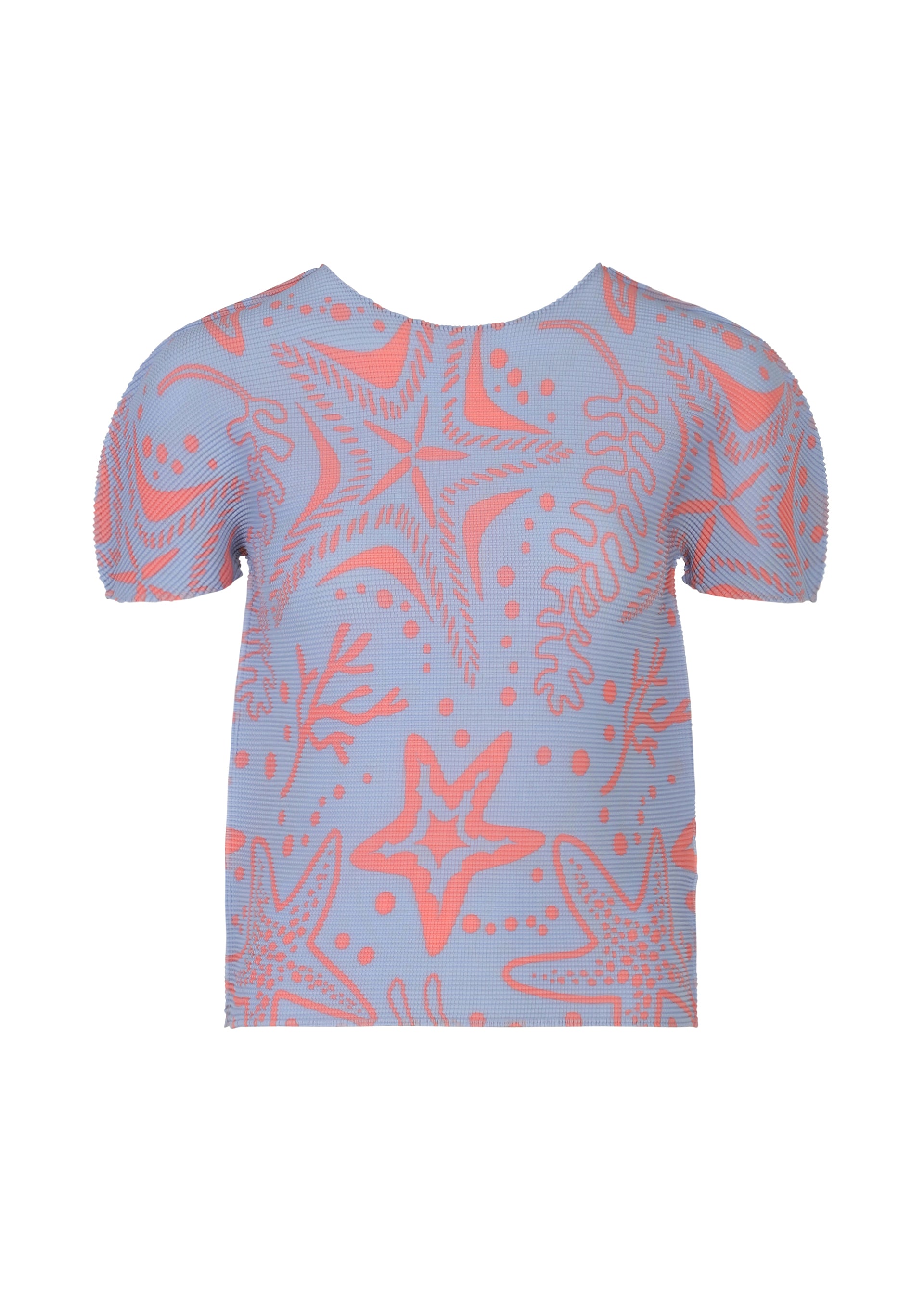 Issey Miyake me Starfish top černý plisovaný vzor