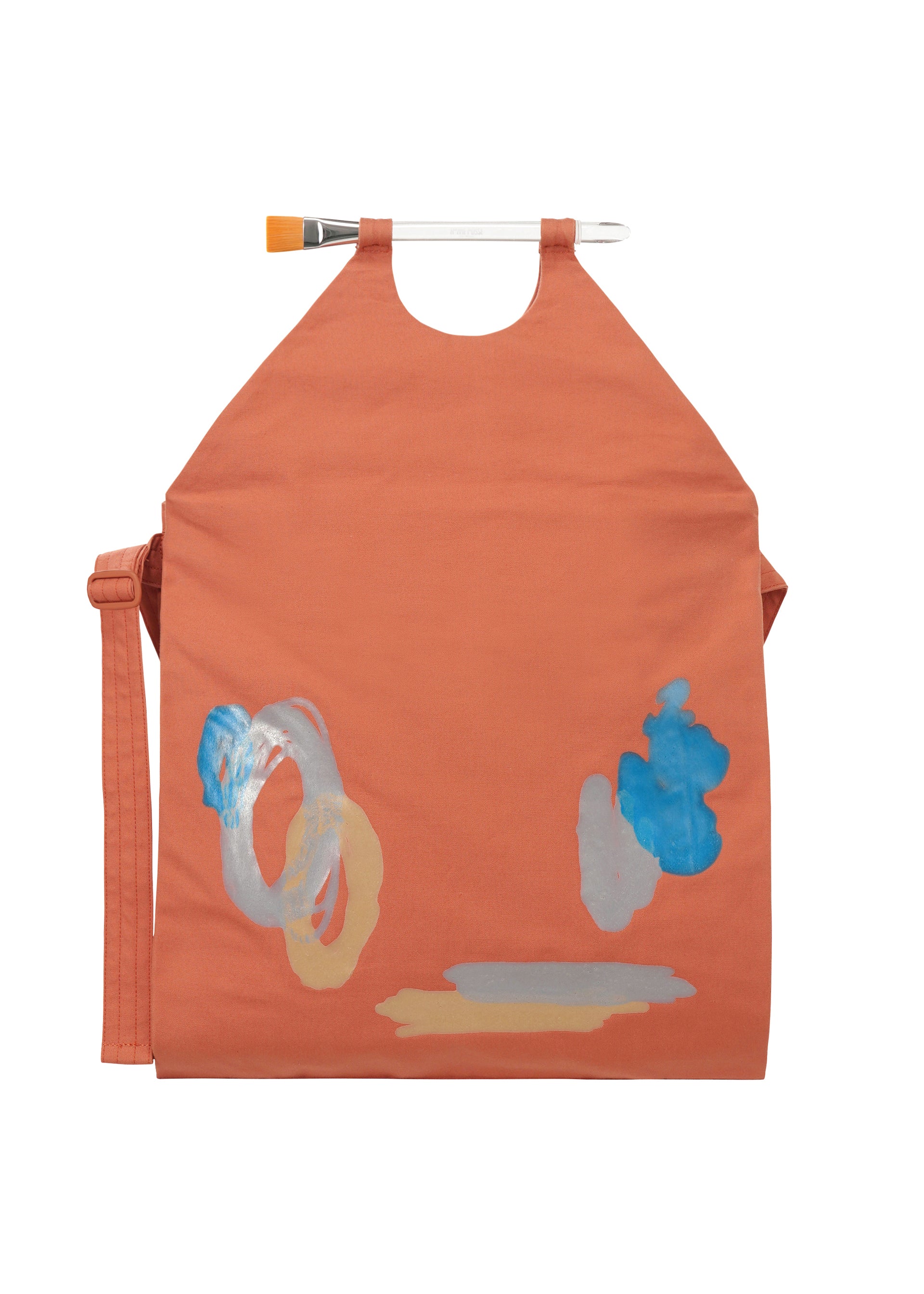 Homme Plissé Doodle Canvas Satchel kabelka bílá 2v1