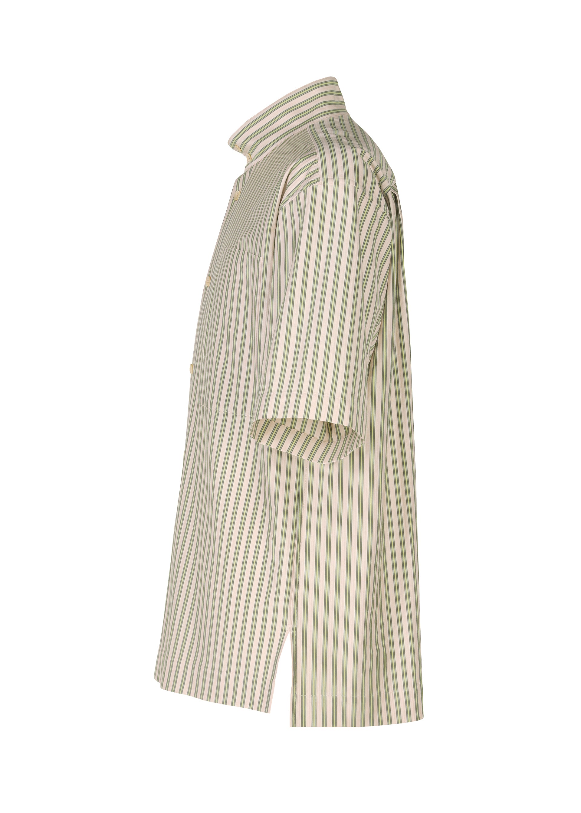 Homme Plissé Issey Miyake Stripe Jersey košile hnědá