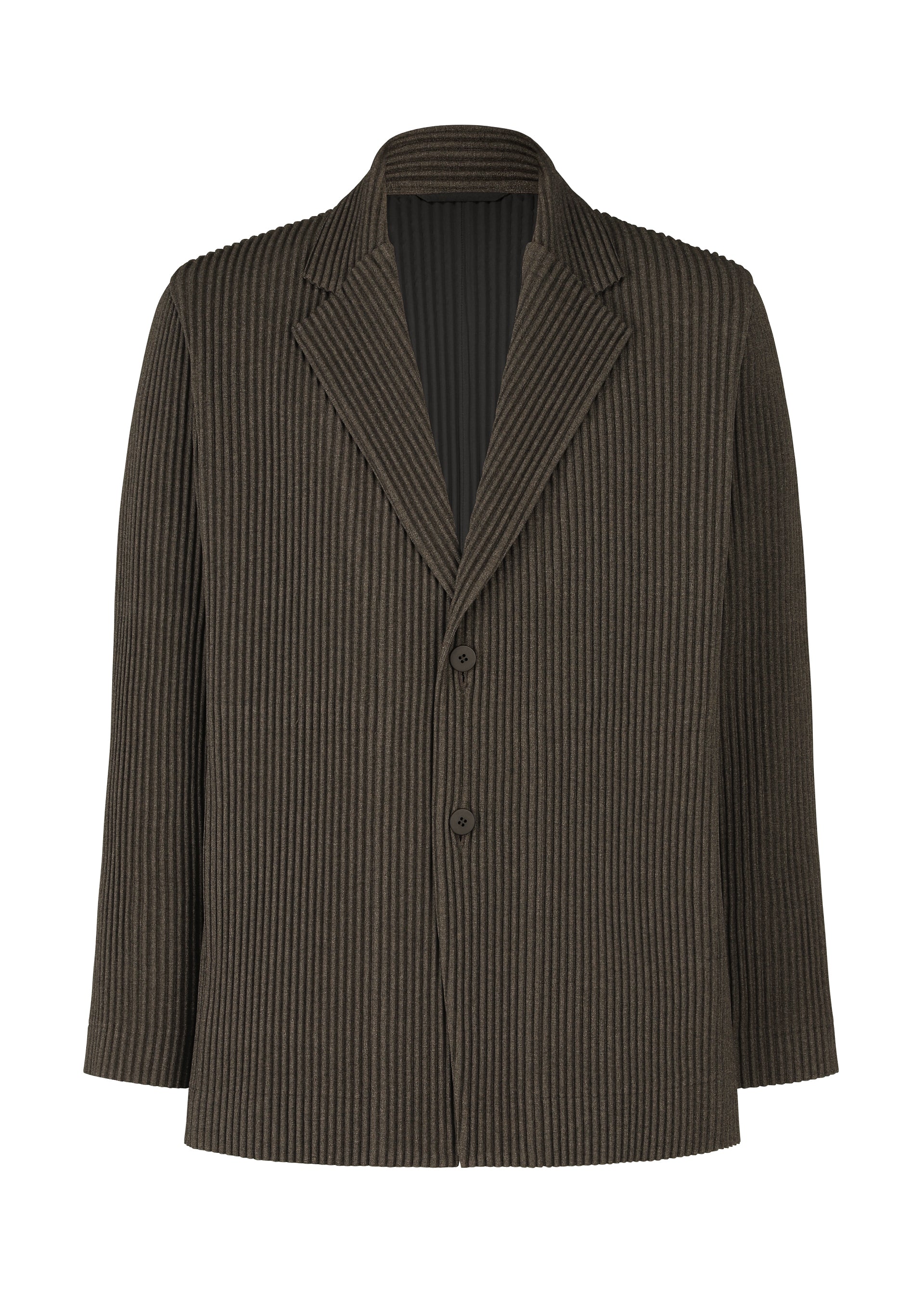 Issey Miyake Wool Like Light sako šedá vlněný vzhled