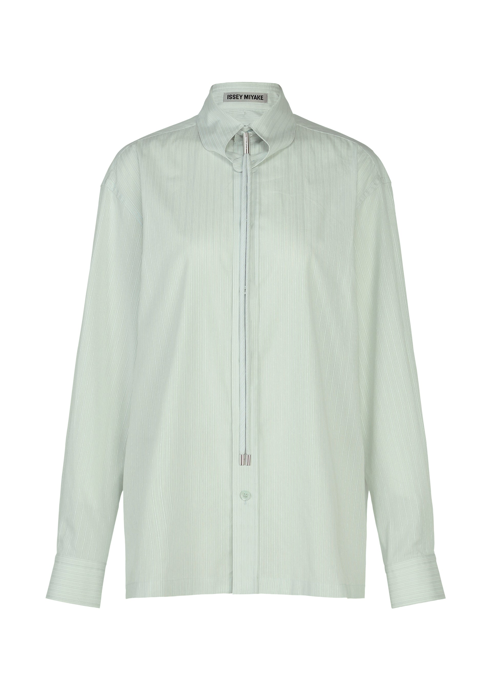 Issey Miyake Monsieur Shirt Dobby Stripe košile bílá bavlněná