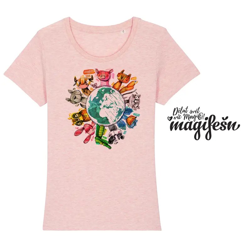 Magifešn XX Veggie Planet tričko z biobavlny