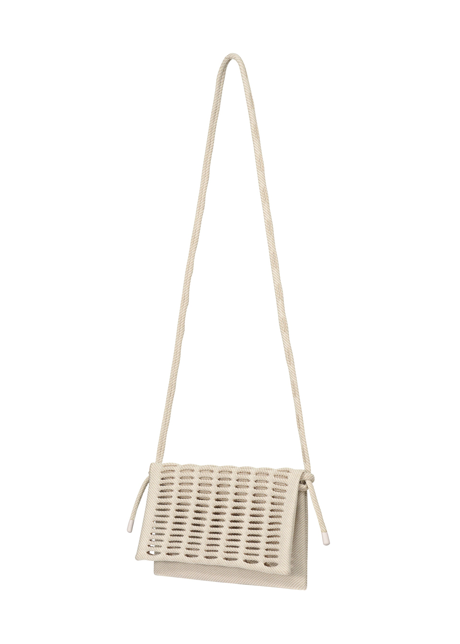 Issey Miyake Mokko Twill kabelka béžová pletená