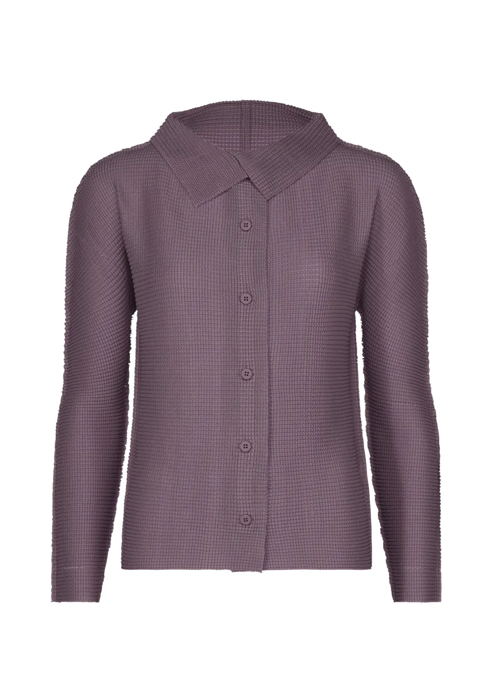 Issey Miyake Knit Stretch Pleats 1 kardigan taupe