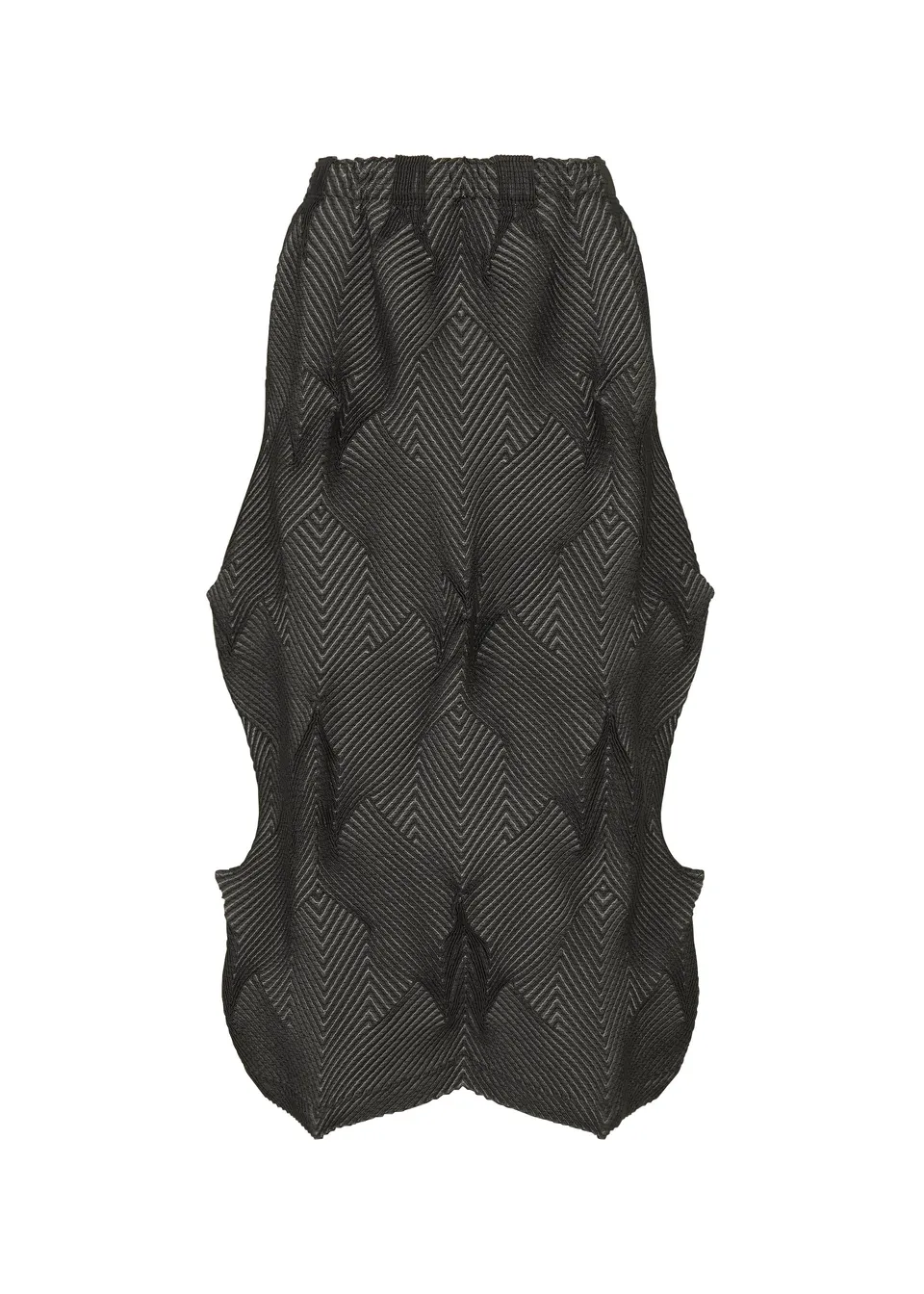 Issey Miyake Type-O 010-1 sukně béžová kohoutí stopa