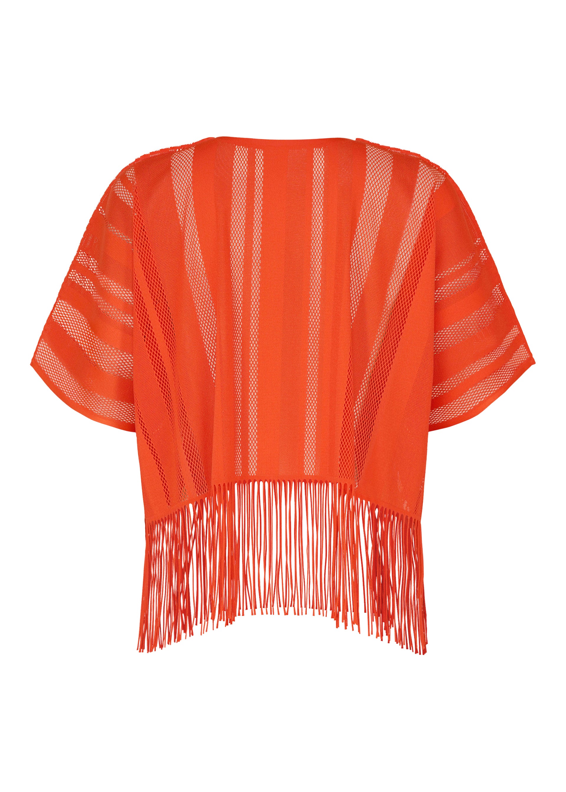 Issey Miyake A-POC Lace top černý s třásněmi