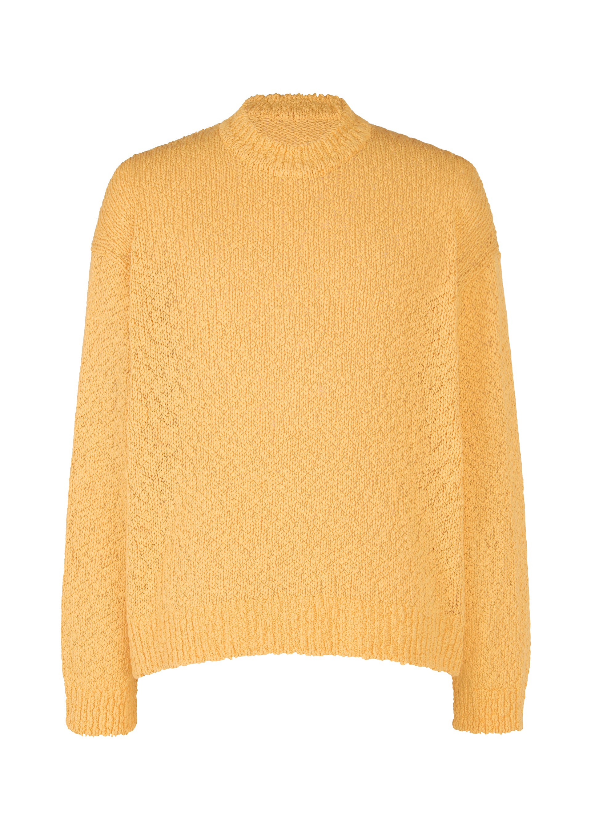 Issey Miyake Risotto Knit svetr oranžový organická bavlna