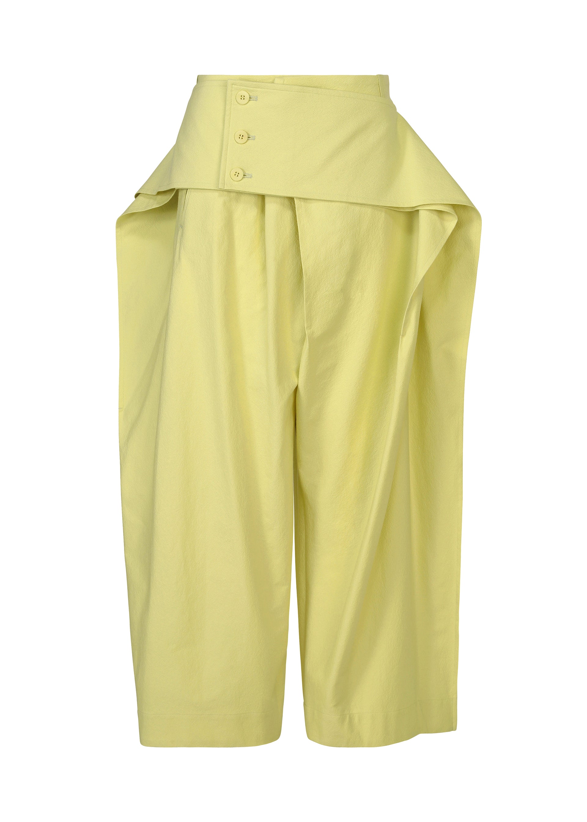 Issey Miyake Grainy kalhoty OFF-WHITE strečové