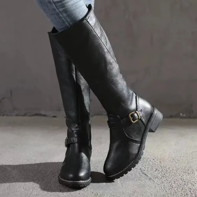 Norielle Bottes Hautes kozačky světle hnědé