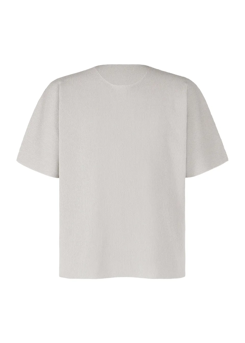 Issey Miyake Basic Knit tričko světle šedá recyklovaný úplet