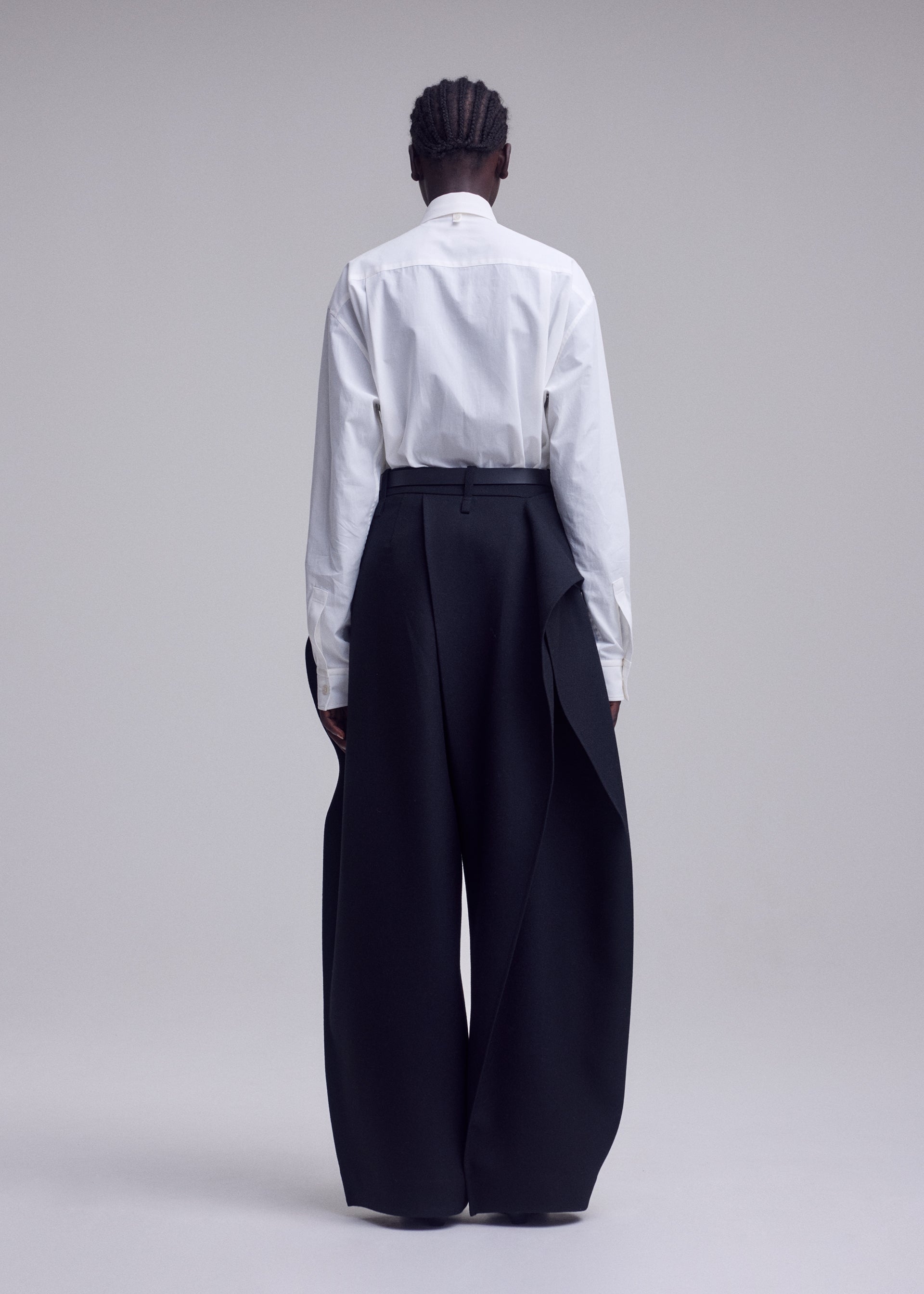 Issey Miyake Calligraph kalhoty černé vel. 2 vlněné