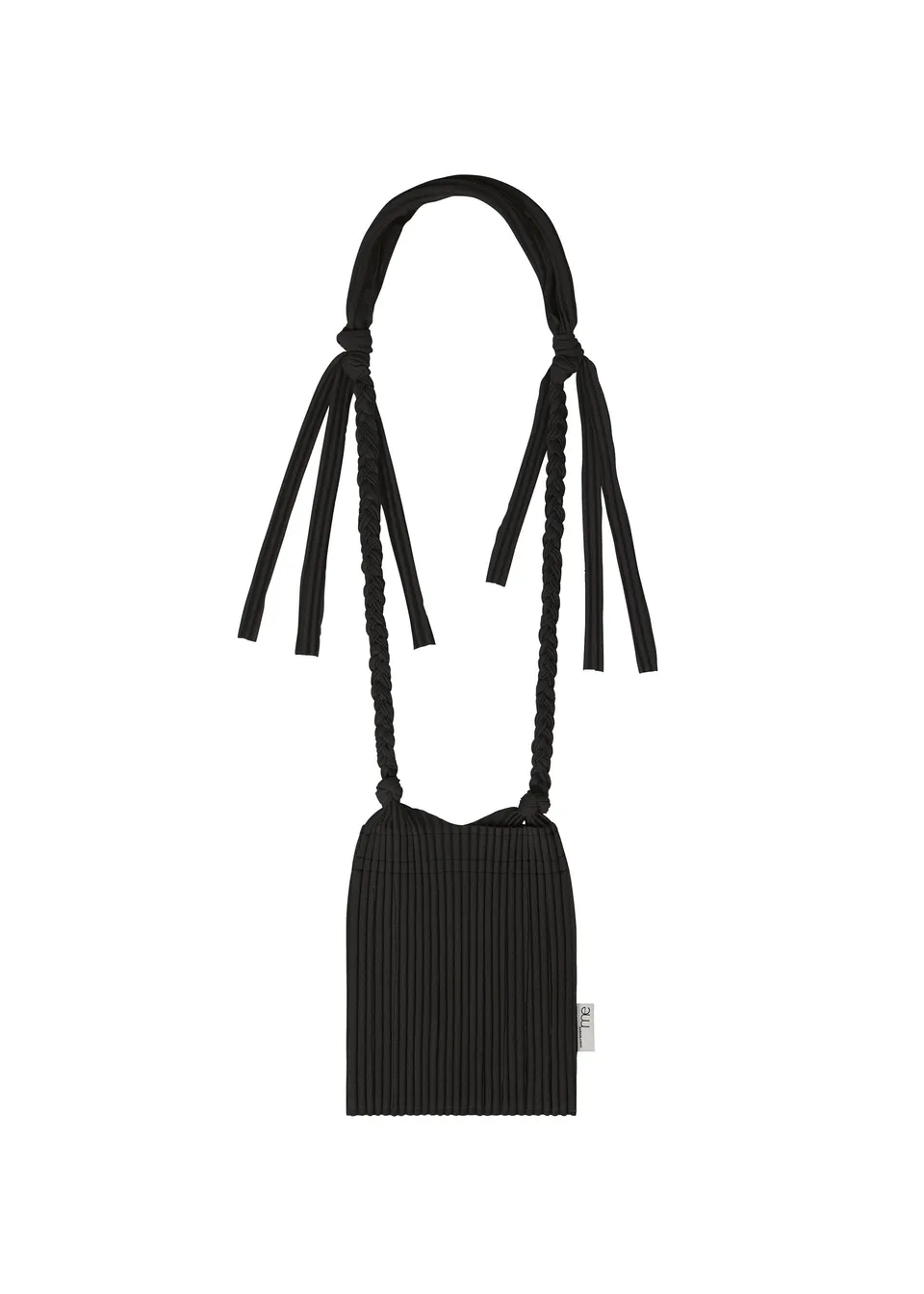 Issey Miyake Leaf Pleats Bag kabelka černá třásňová