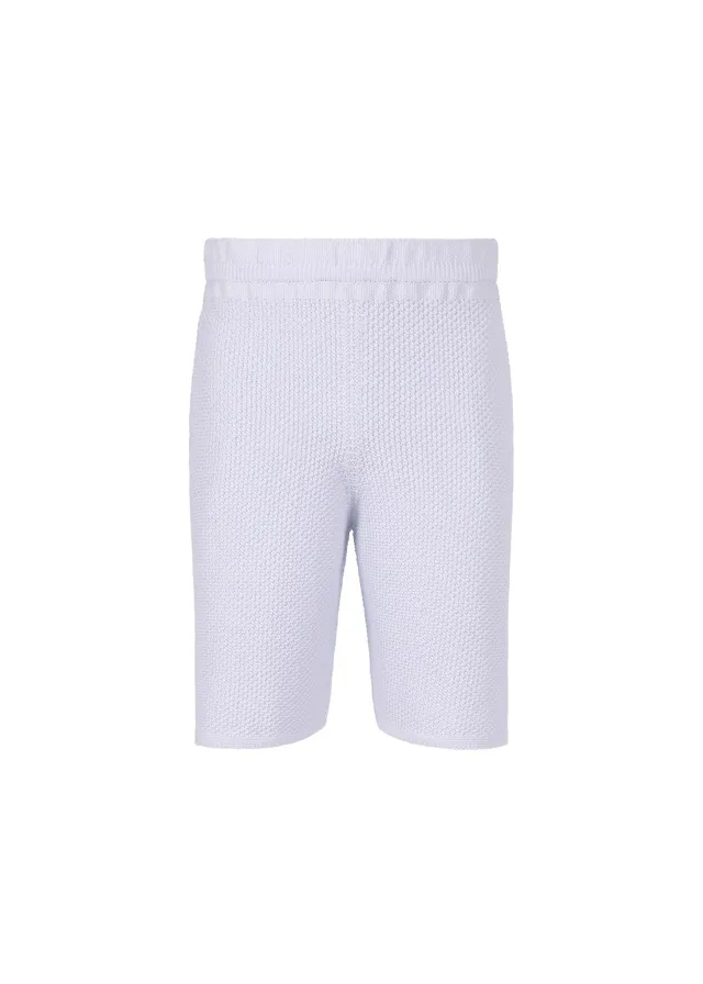 Homme Plissé Issey Miyake Rustic Knit šortky modré