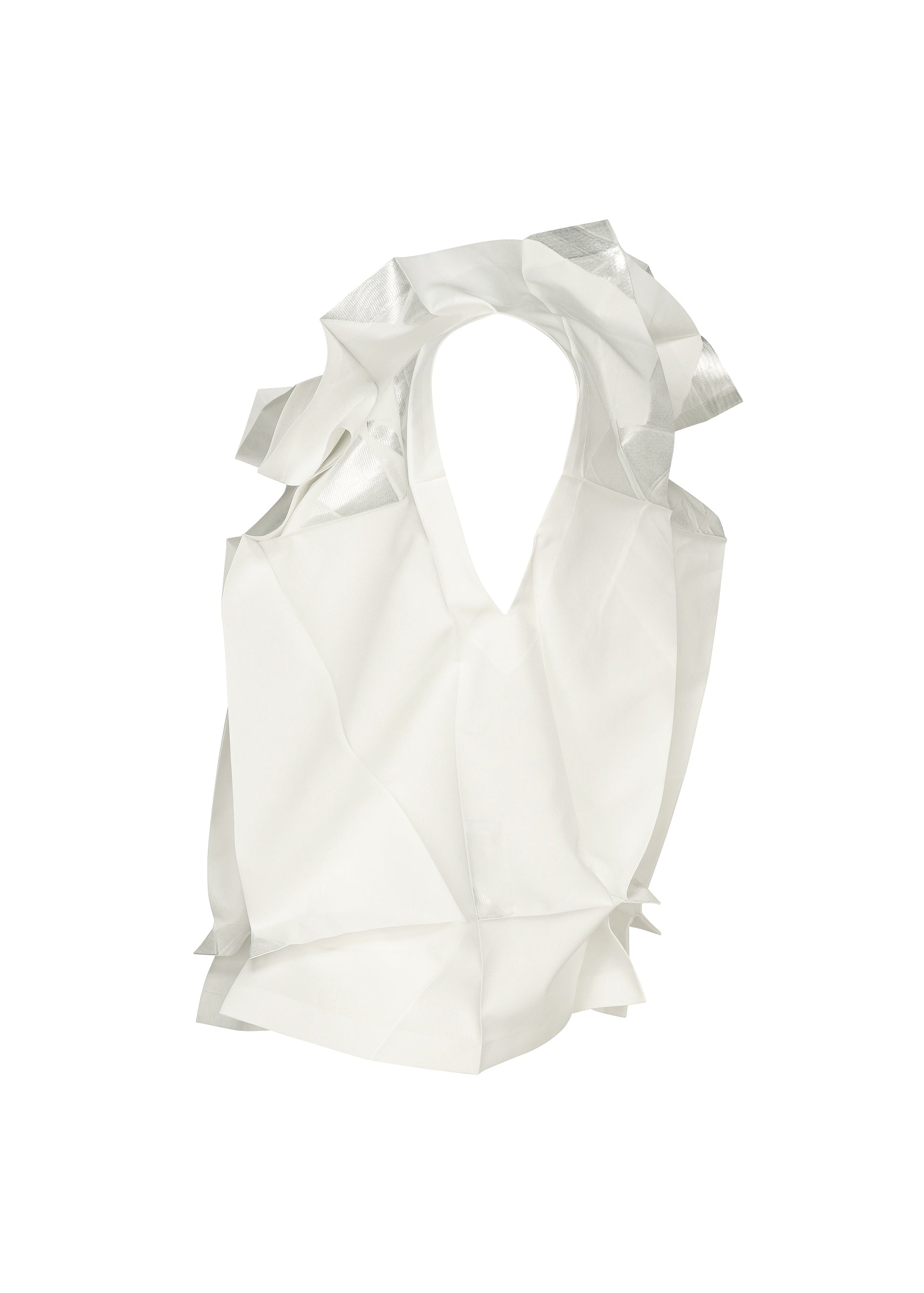 Issey Miyake 132 5 No.10 top bílý 3