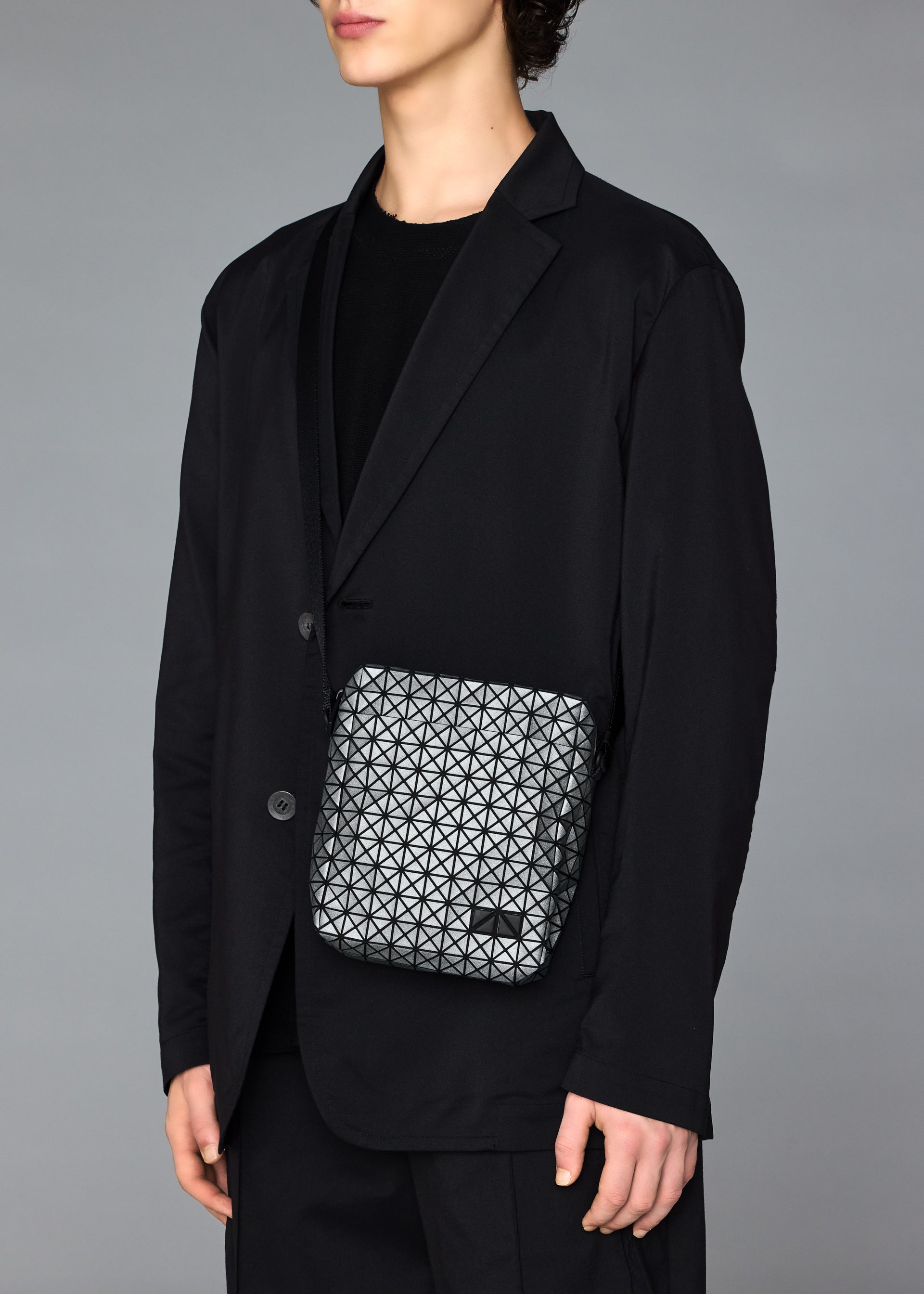 Issey Miyake Voyager Reflector crossbody Charcoal