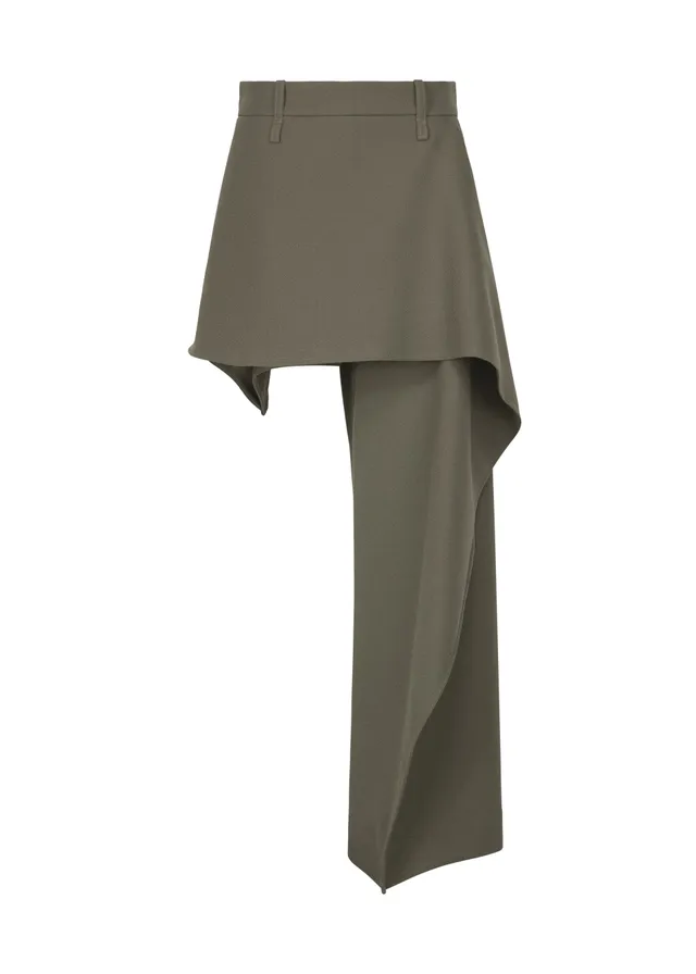 Issey Miyake Calligraph kalhoty černé vlněné dámské