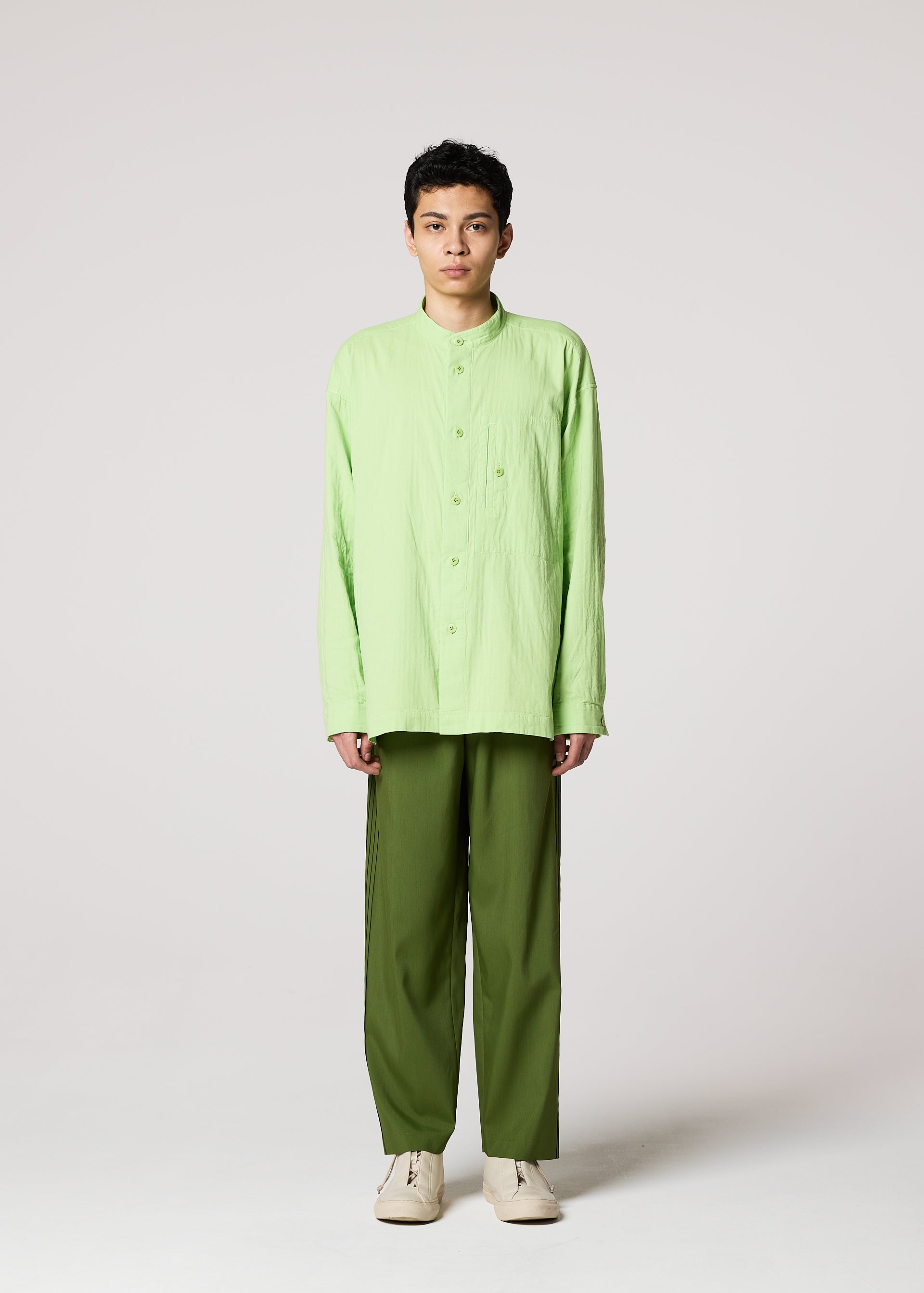 Issey Miyake IM Men Double Face Cotton košile černá