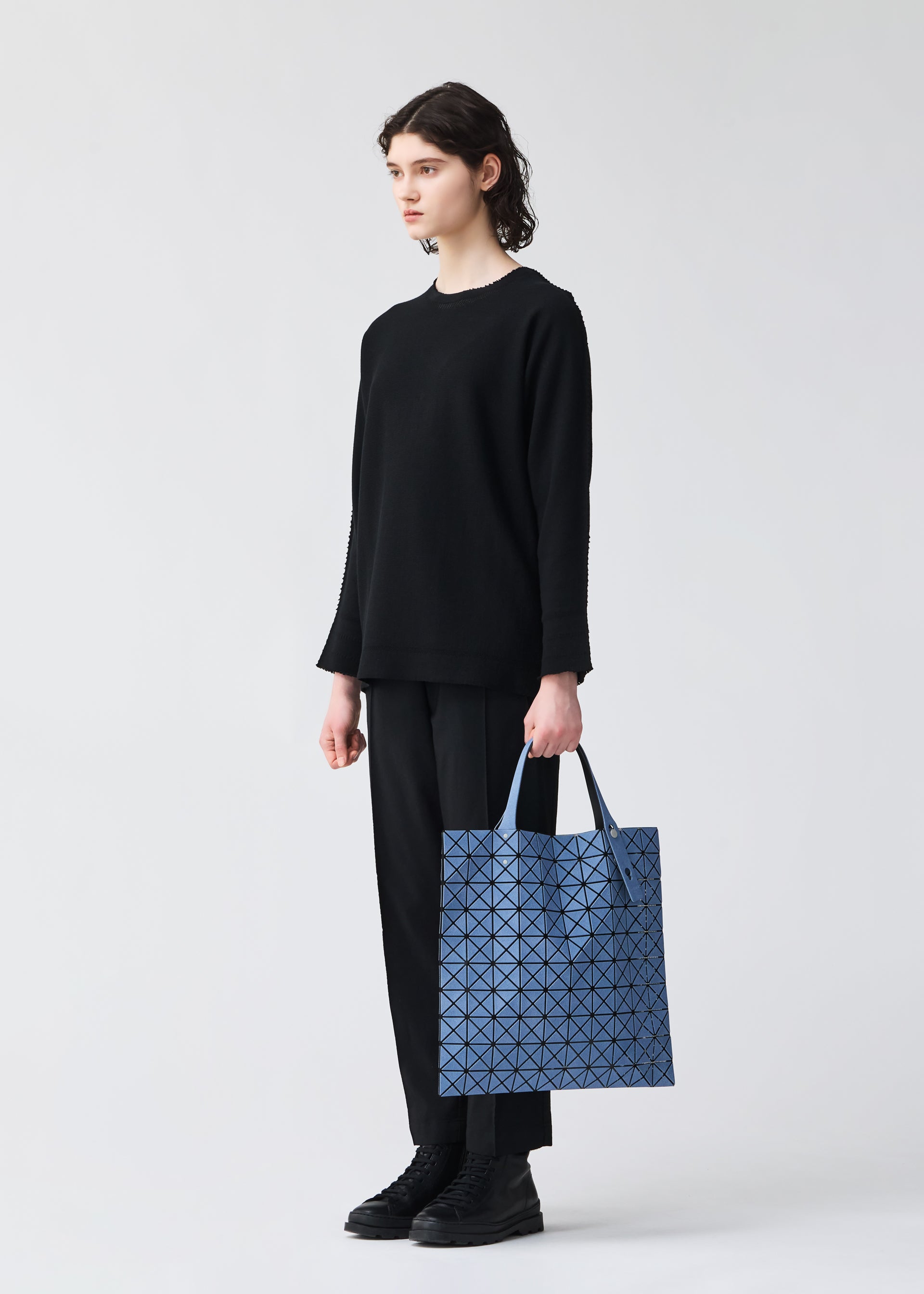 Issey Miyake Prism Denim tote kabelka modrá