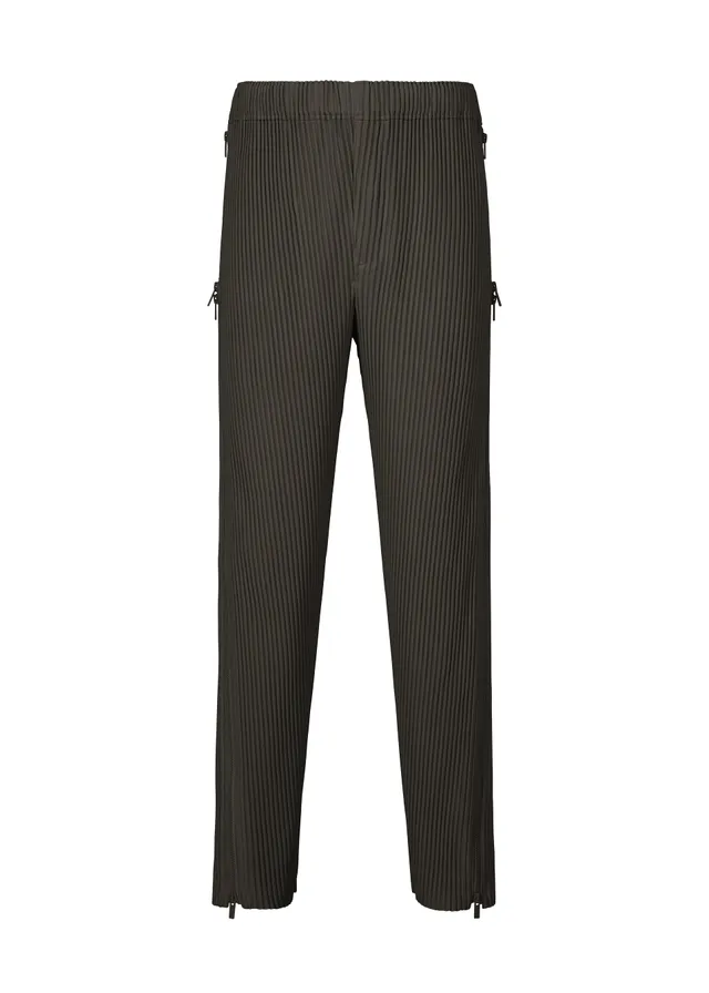 Issey Miyake Homme Plissé Multi-Fastened kalhoty modré