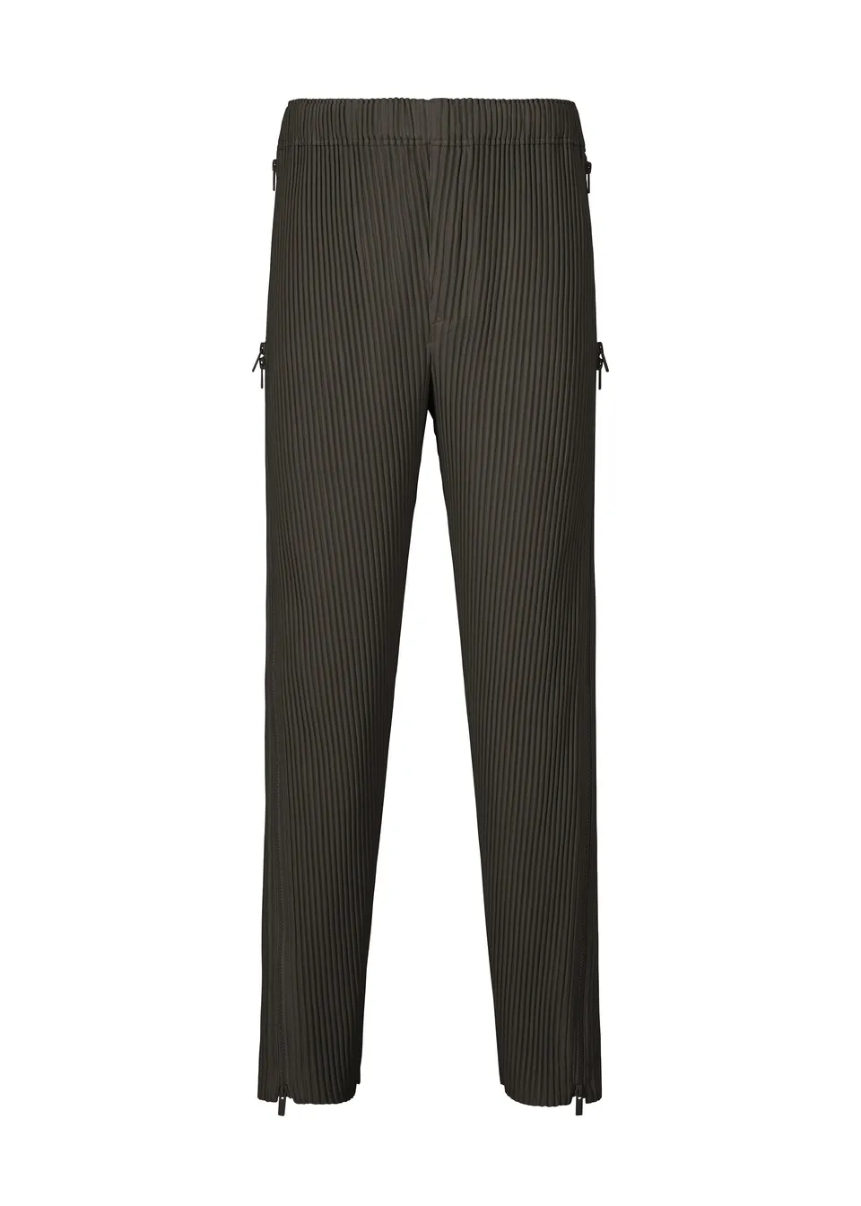 Issey Miyake Homme Plissé Multi-Fastened kalhoty modré