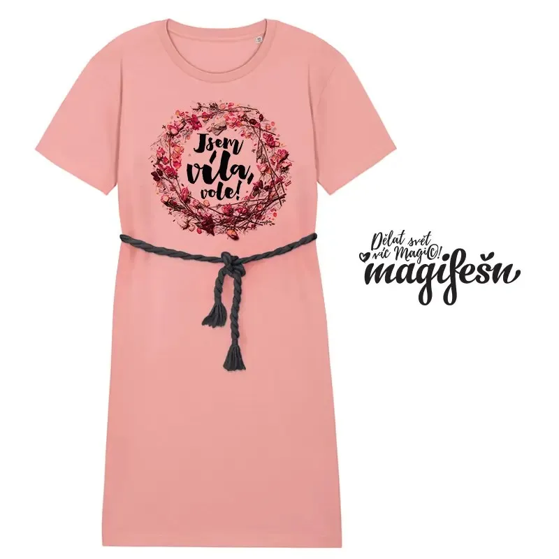 Magifešn BASE Jsem víla vole! bio šaty šípková