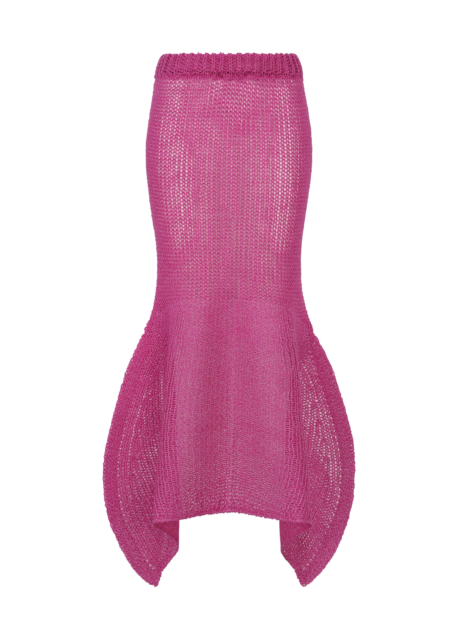 Issey Miyake Panini Pulled sukně pink lisovaná