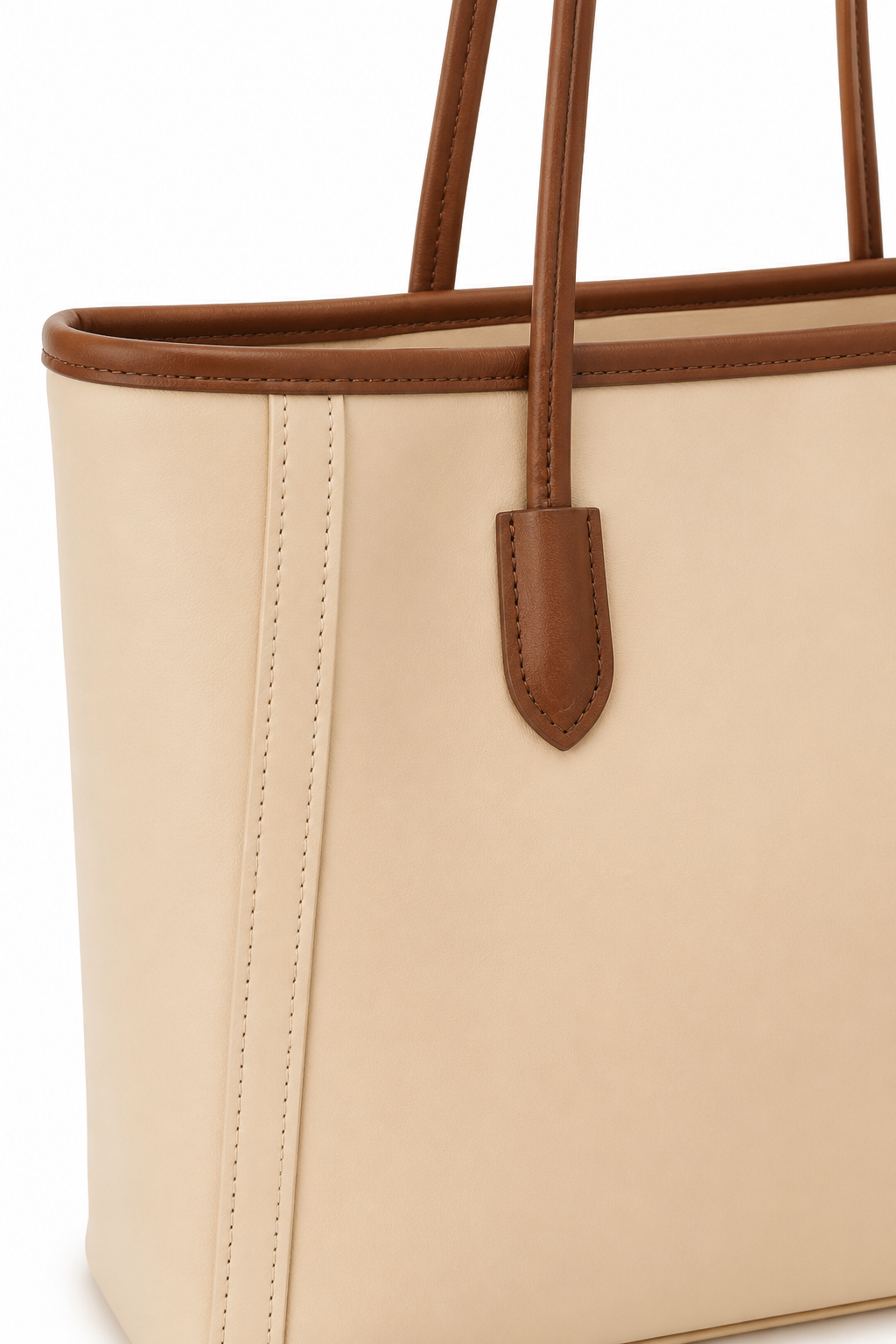 Norielle kabelka shopper béžová kožená velká