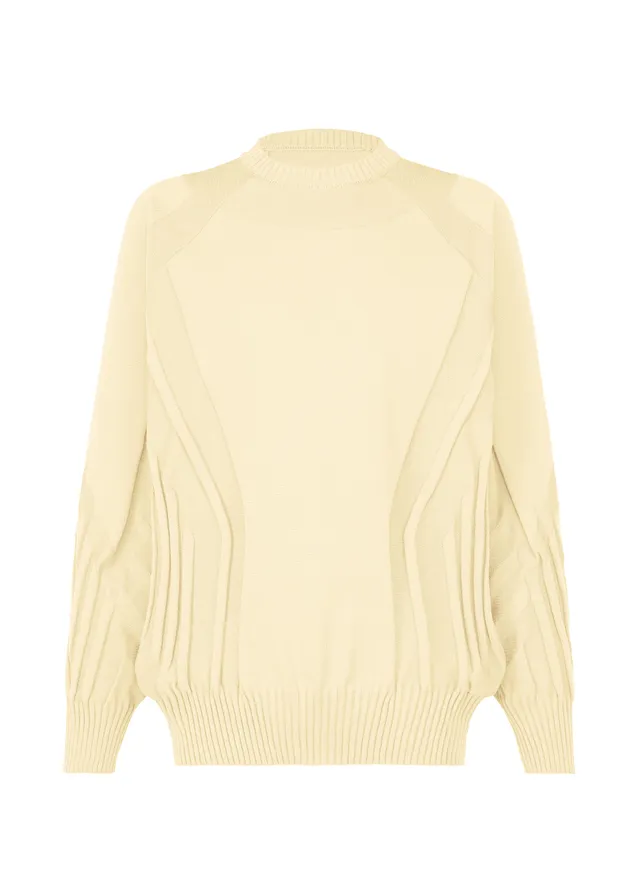 Issey Miyake Type-K 001 pletený top černý