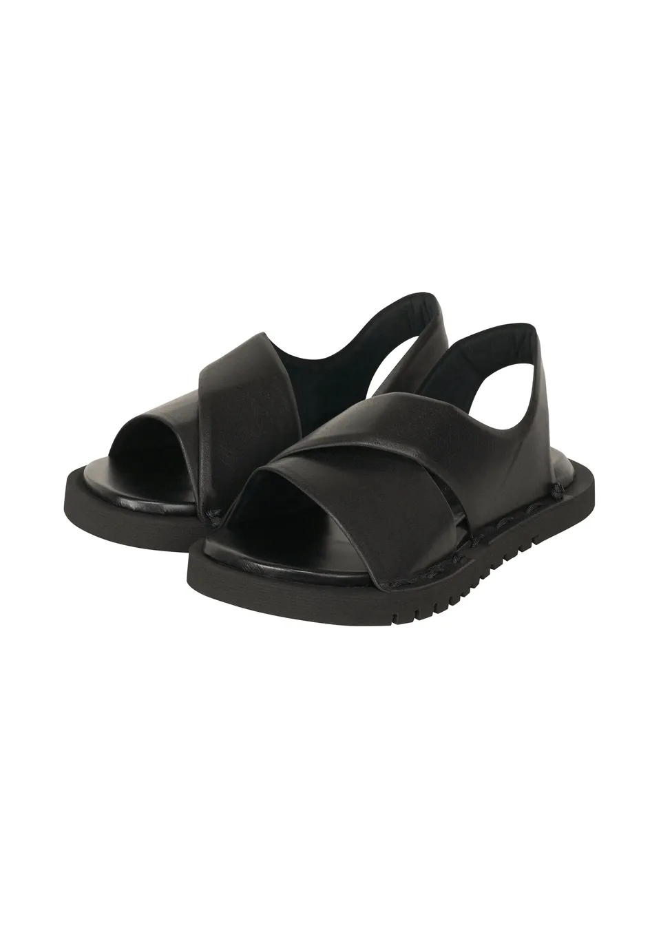 Issey Miyake Type-III Magarimono sandály černé 27,5