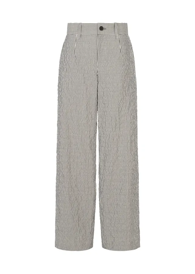 Issey Miyake Ripple Stripe kalhoty bílé vel. 2