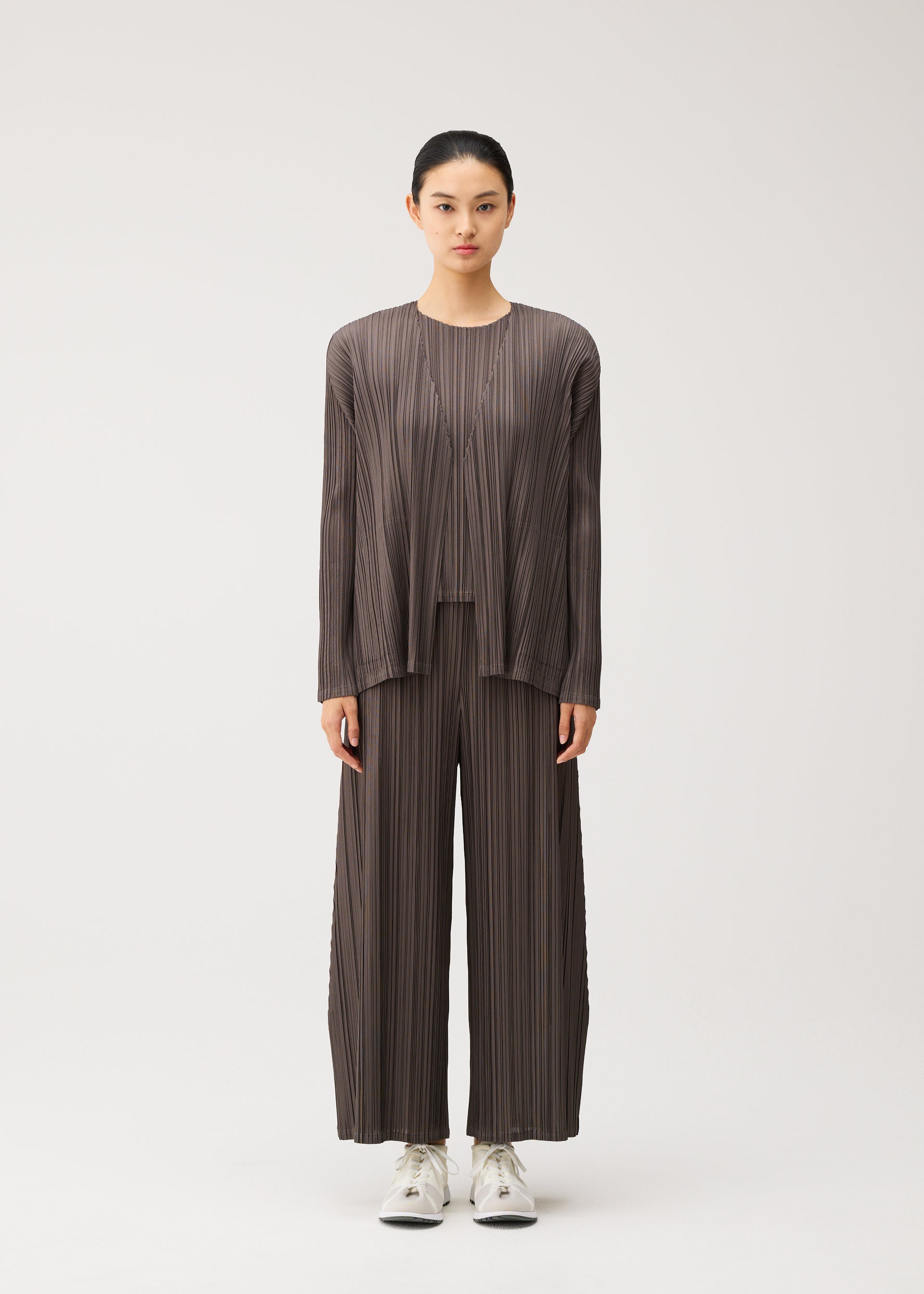 Pleats Please Mellow Pleats kardigan černý s kapsami