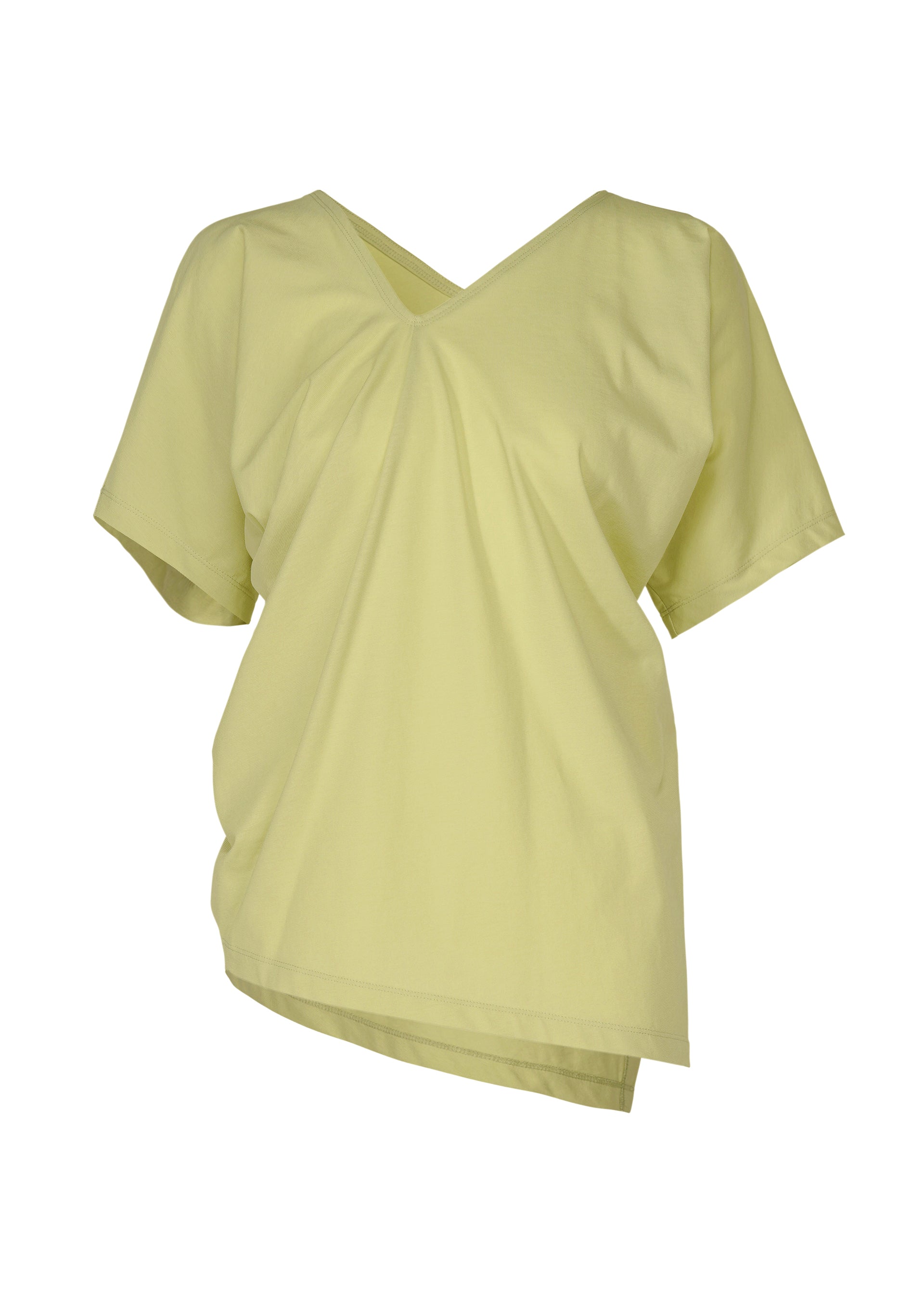 Issey Miyake Tubular-T top smetanový 2 bavlněný