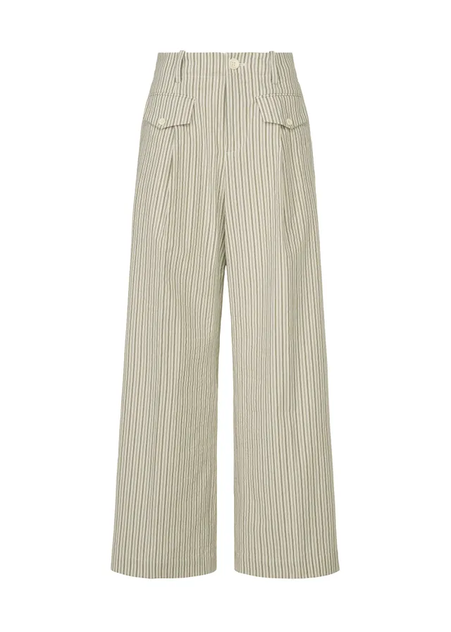 Issey Miyake Allow Stripe kalhoty bílé vel. 1