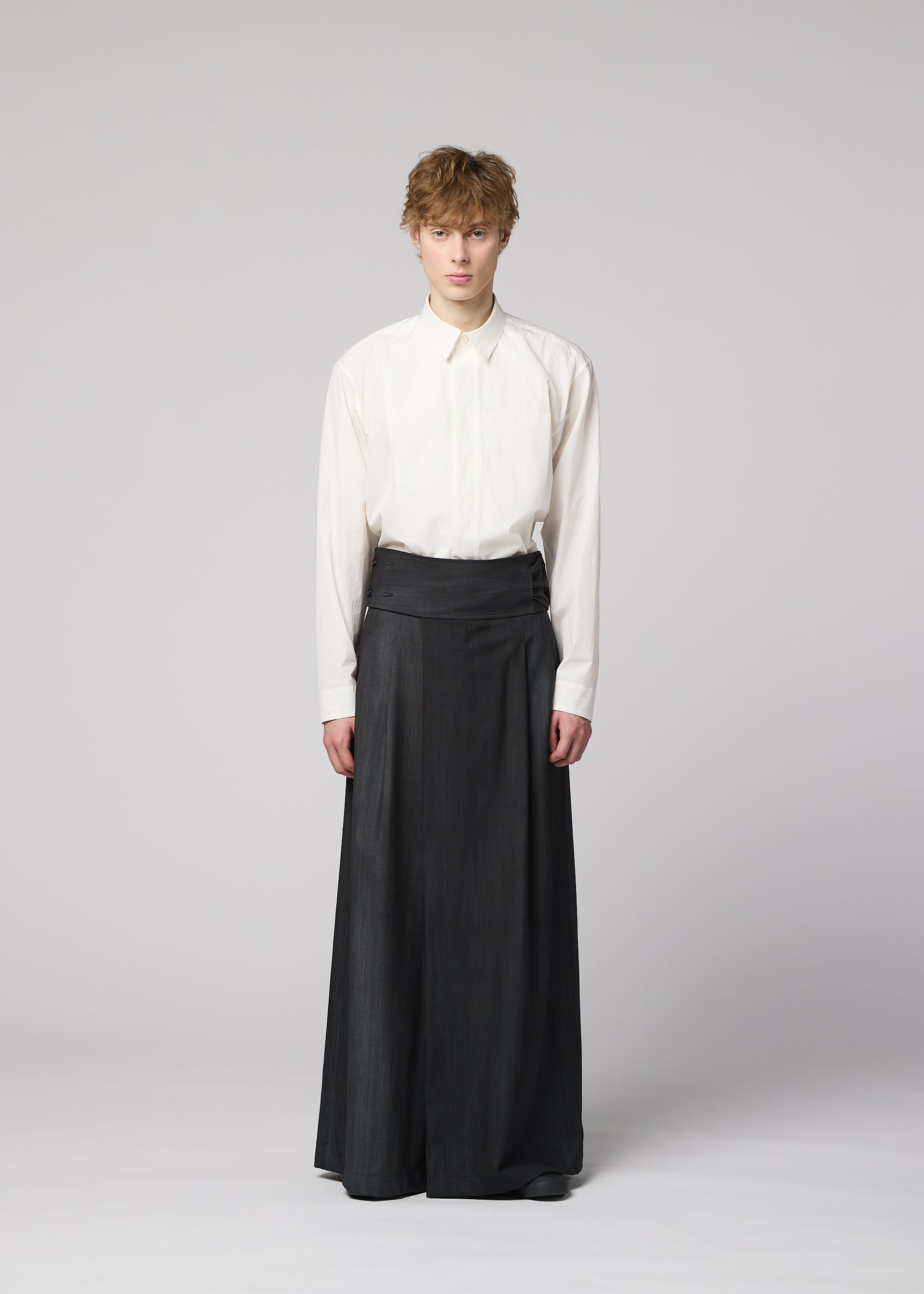 Issey Miyake Gradation Wool kalhoty černé 2