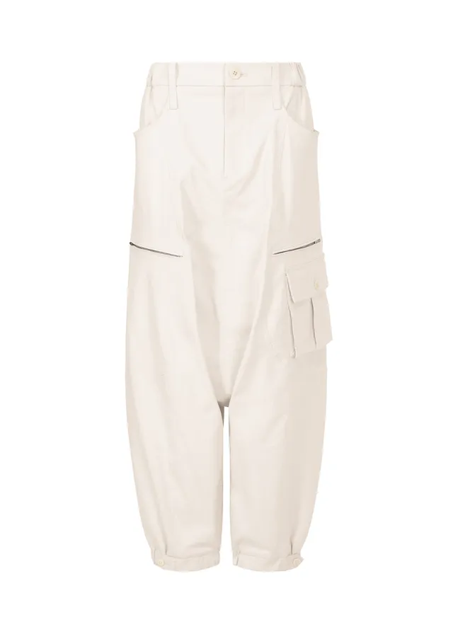 Issey Miyake Grainy kalhoty černé sarouel
