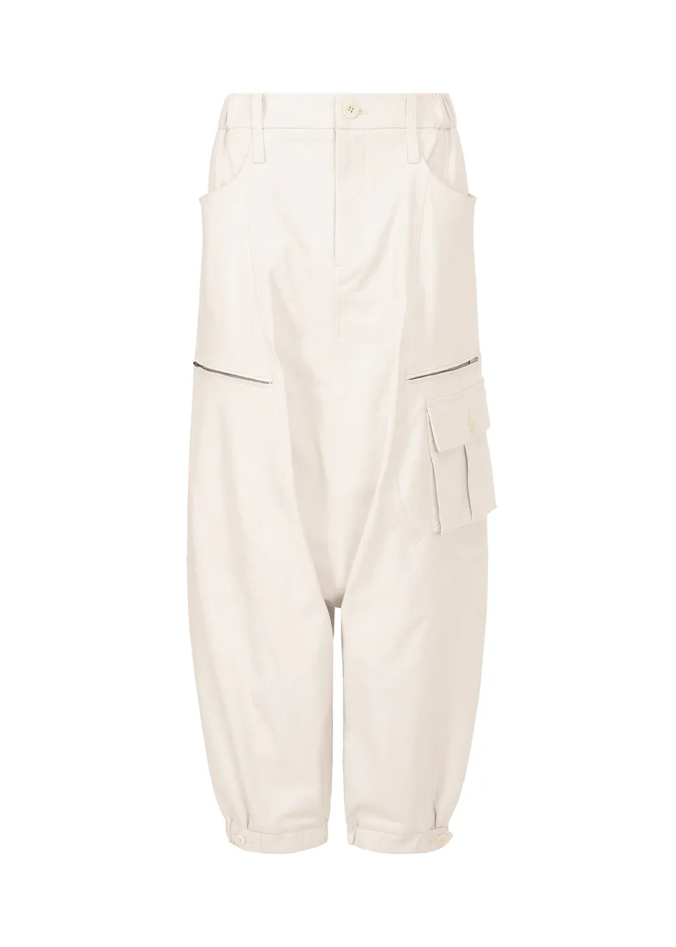 Issey Miyake Grainy kalhoty černé sarouel