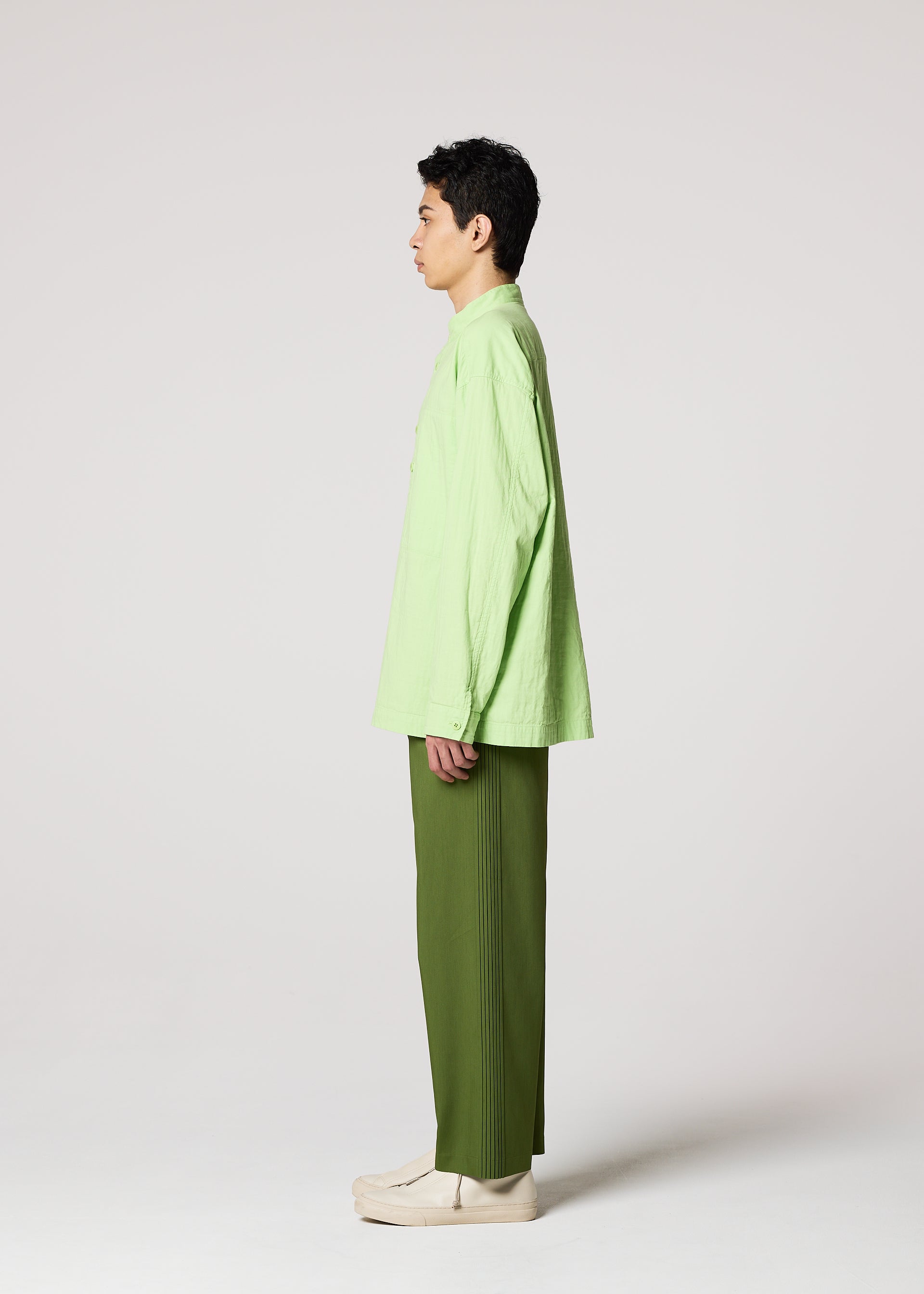 Issey Miyake IM Men Double Face Cotton košile černá