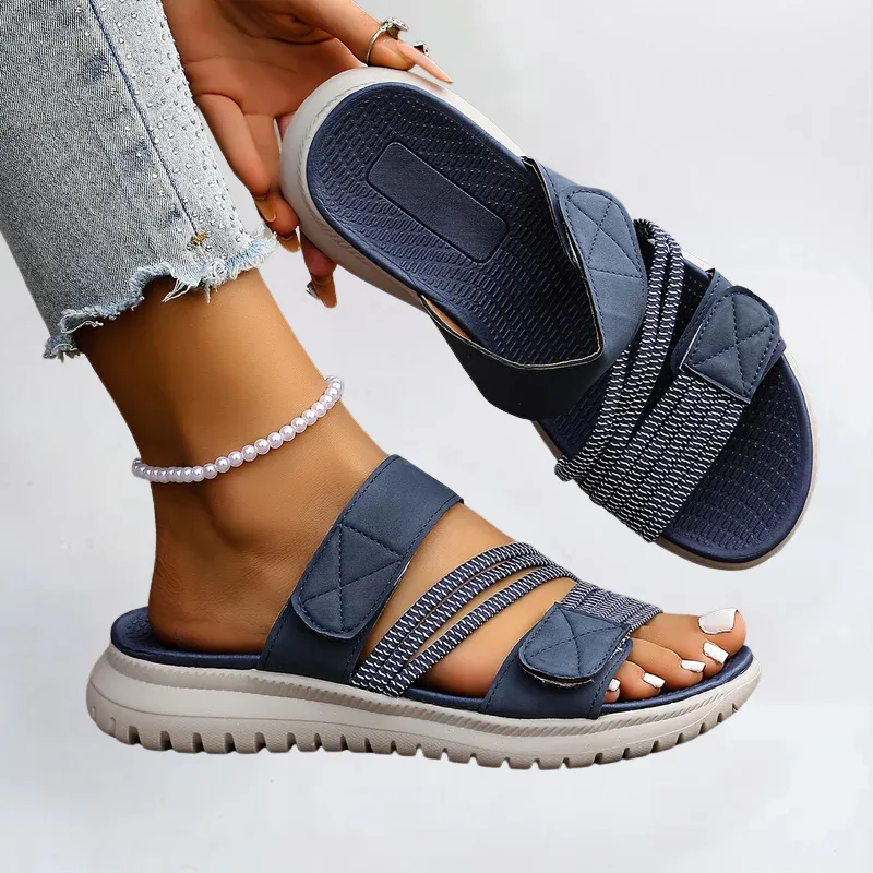 Norielle modré dámské sandály cross suchý zip