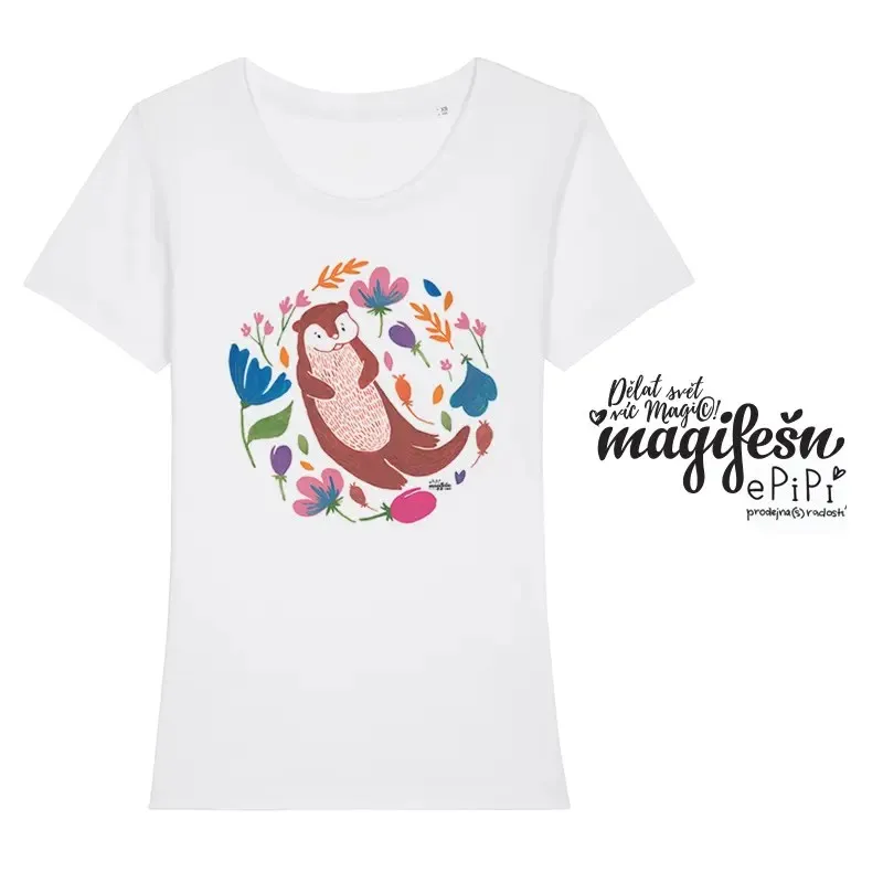 Magifešn XX Vydra tričko biobavlna