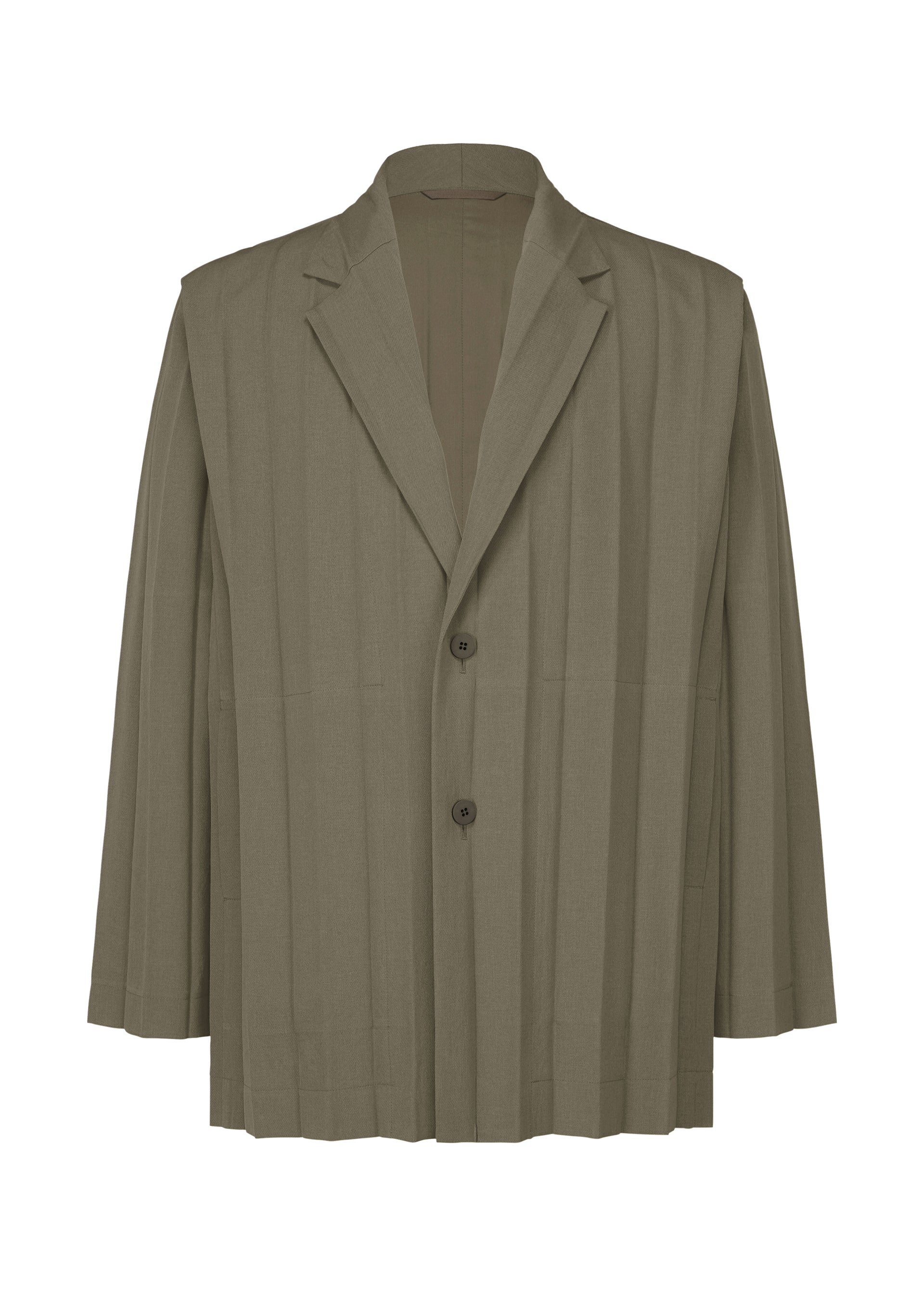 Issey Miyake Edge Ensemble pánské sako ivory plisované